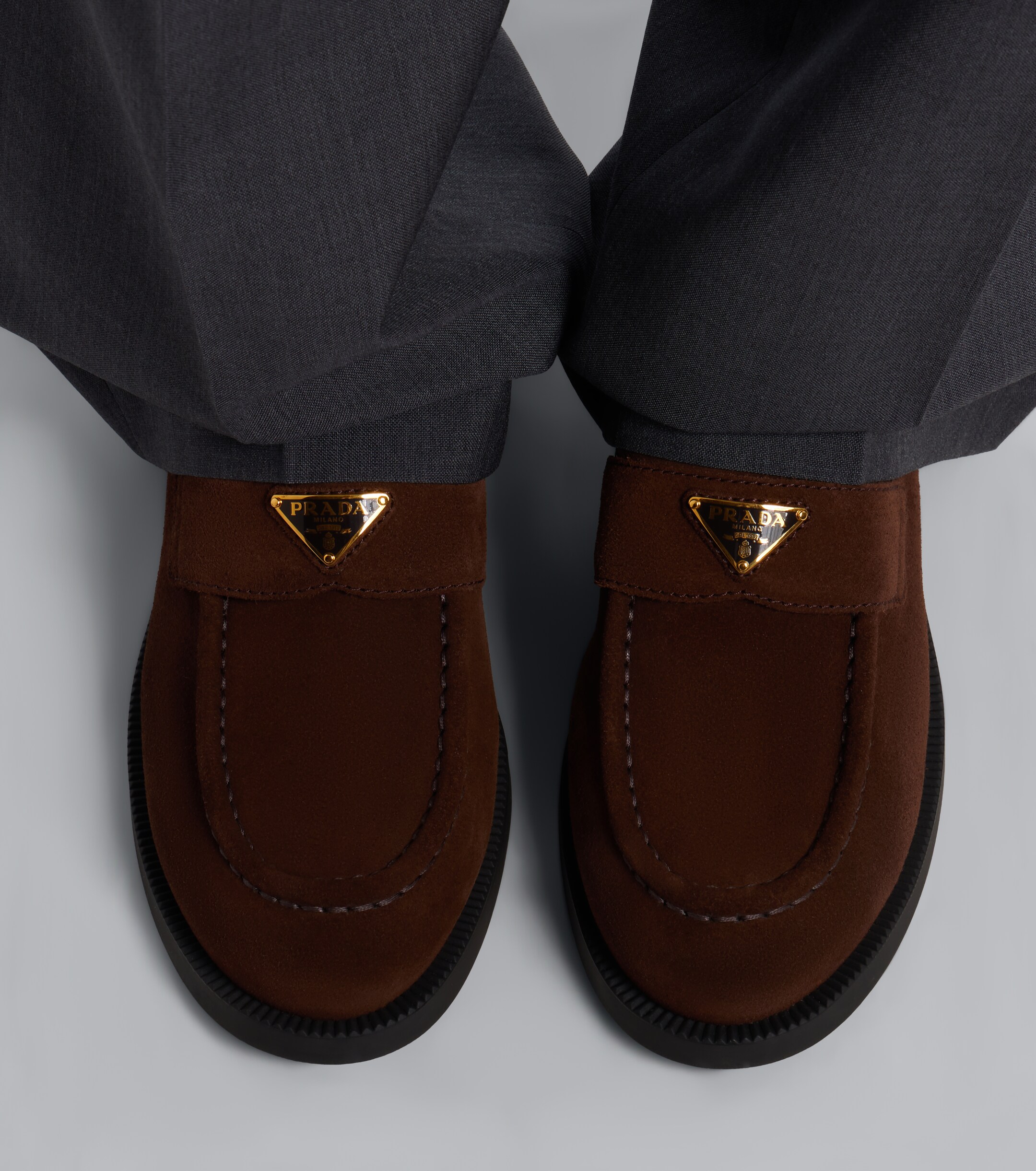 Prada Prada Suede penny loafers
