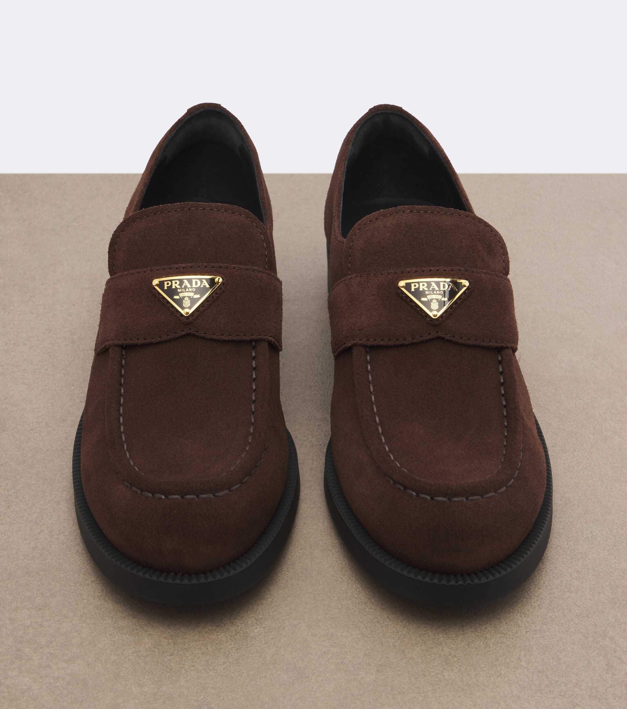 Prada Prada Suede penny loafers