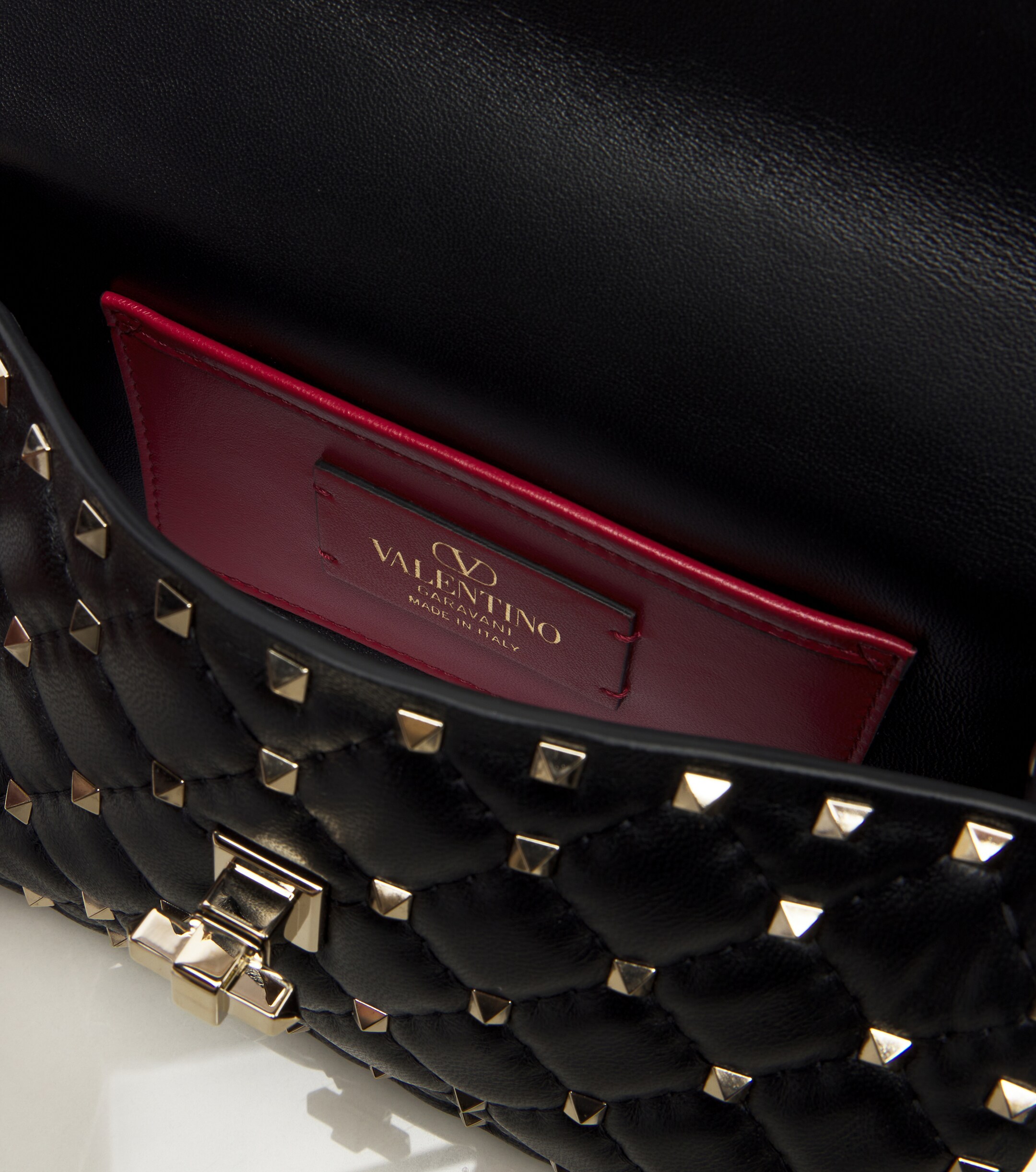 Valentino Garavani Rockstud Spike Small leather top-handle bag thumbnail