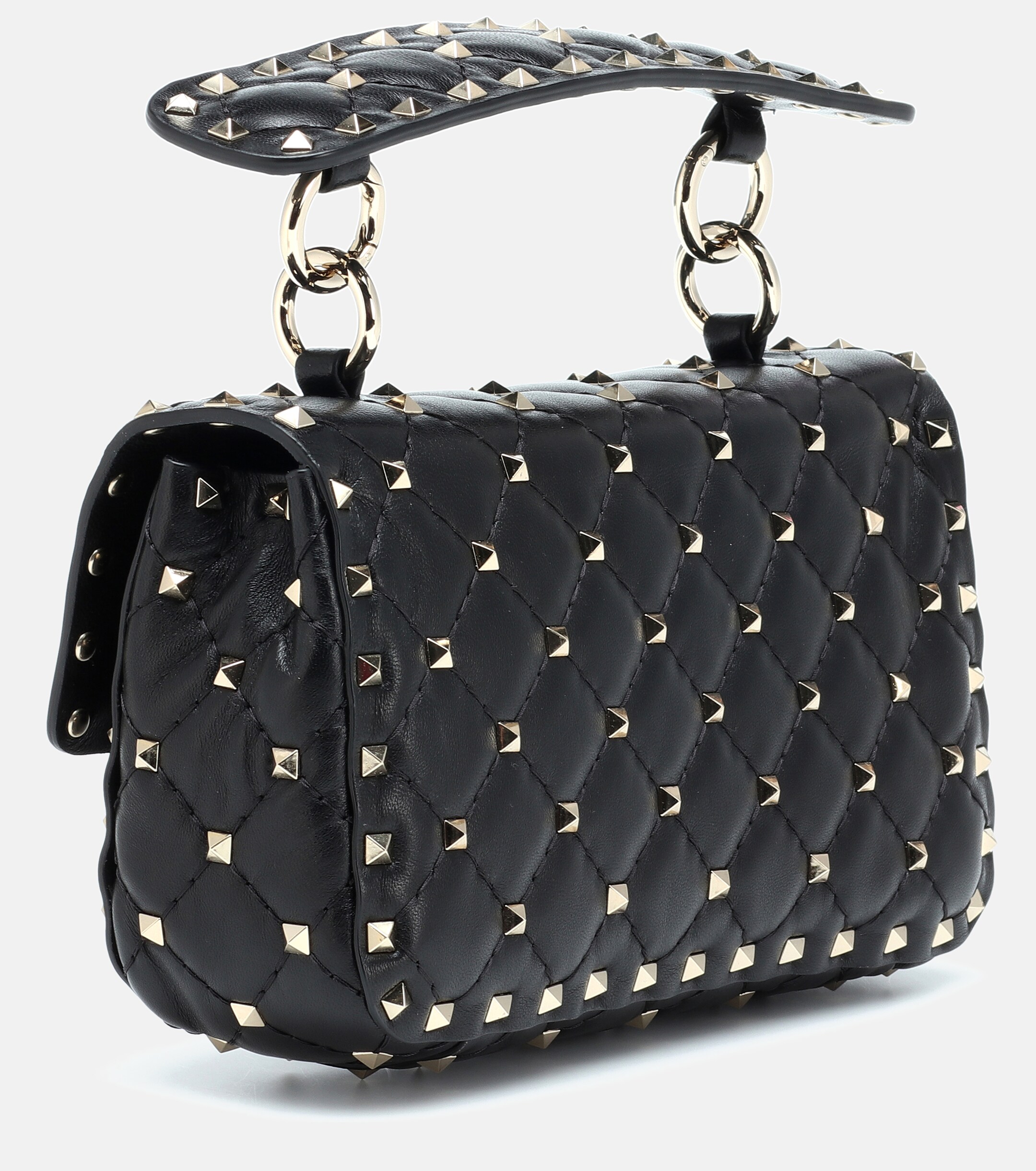 Valentino Garavani Rockstud Spike Small leather top-handle bag thumbnail