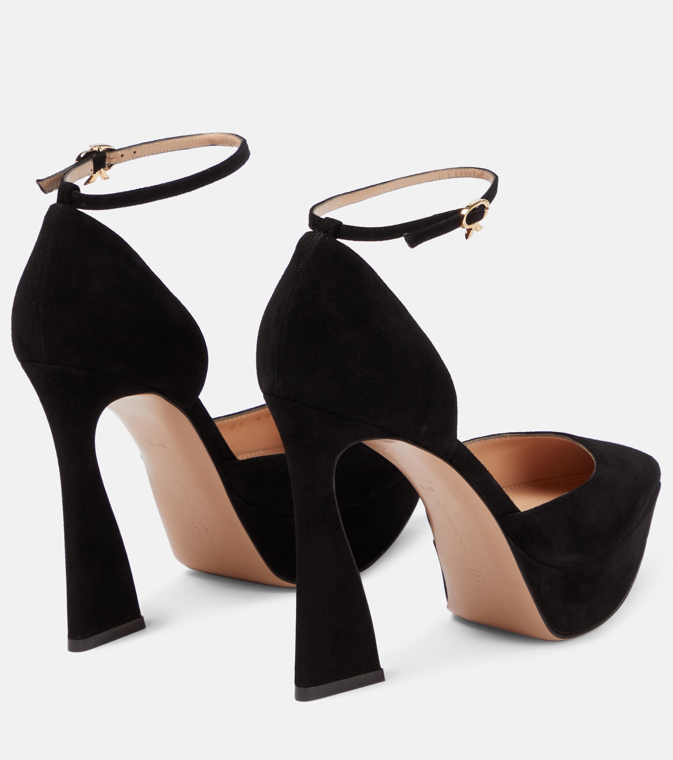 GIANVITO ROSSI Vertigo suede platform pumps