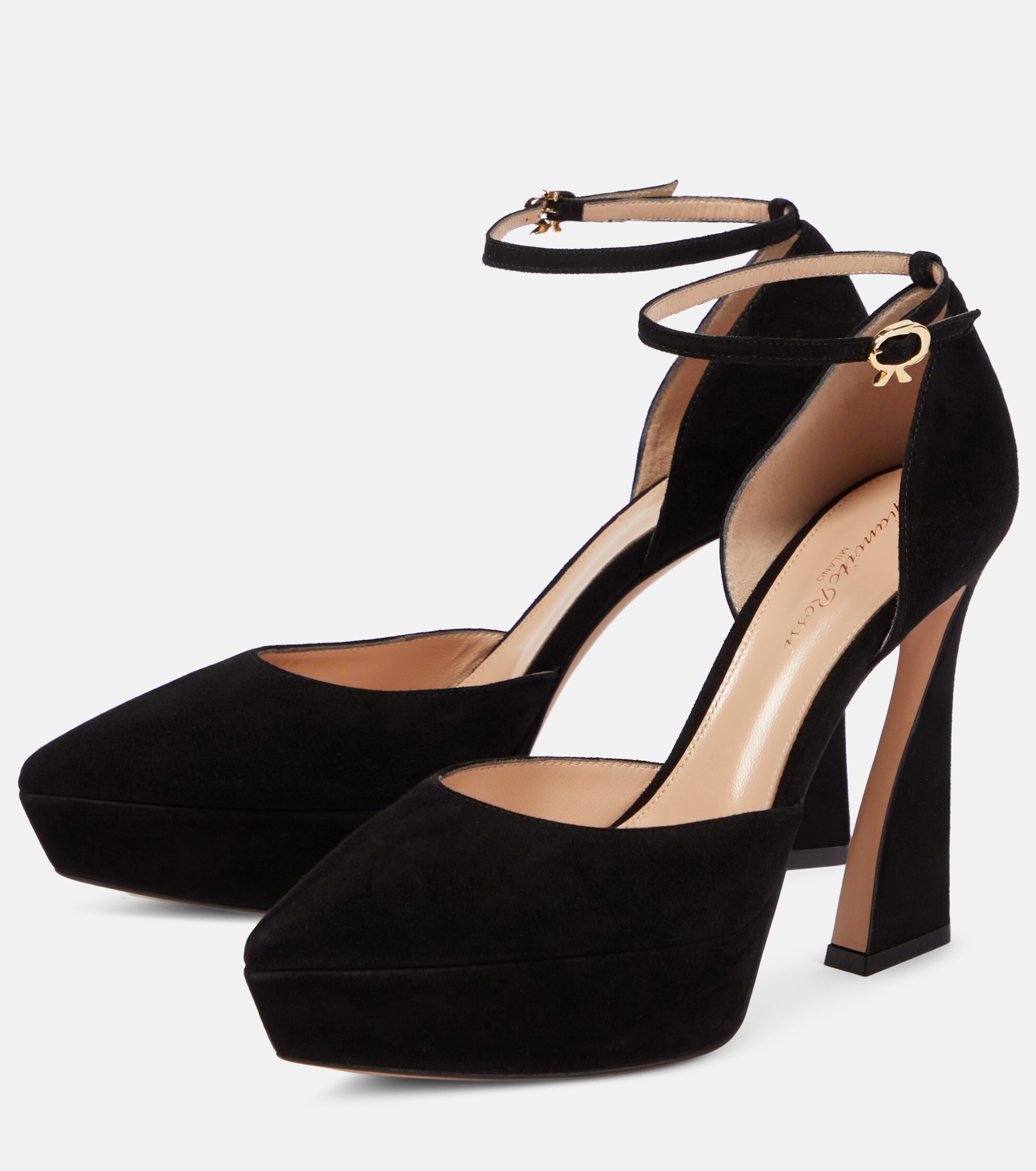 GIANVITO ROSSI Vertigo suede platform pumps