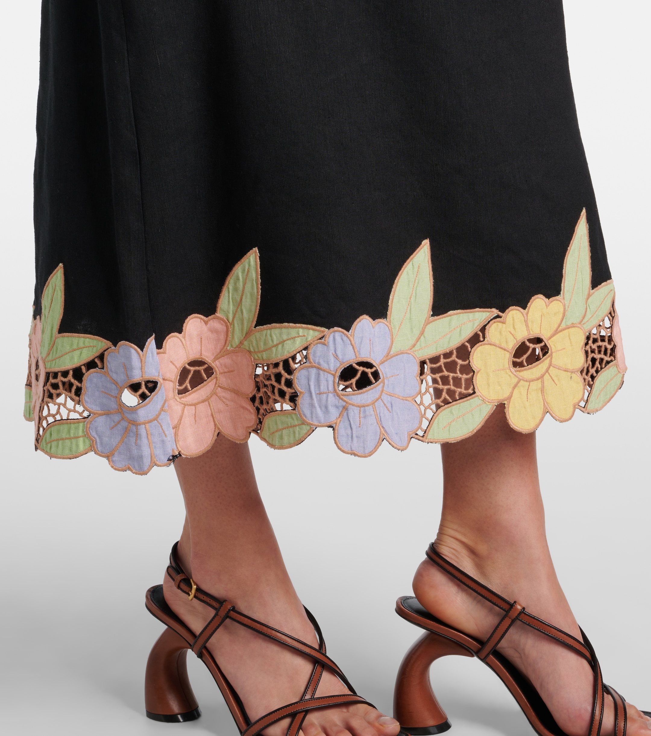 RIXO - Serano cutout linen-blend top | Plush RIXO - Serano cutout linen-blend top | Plush