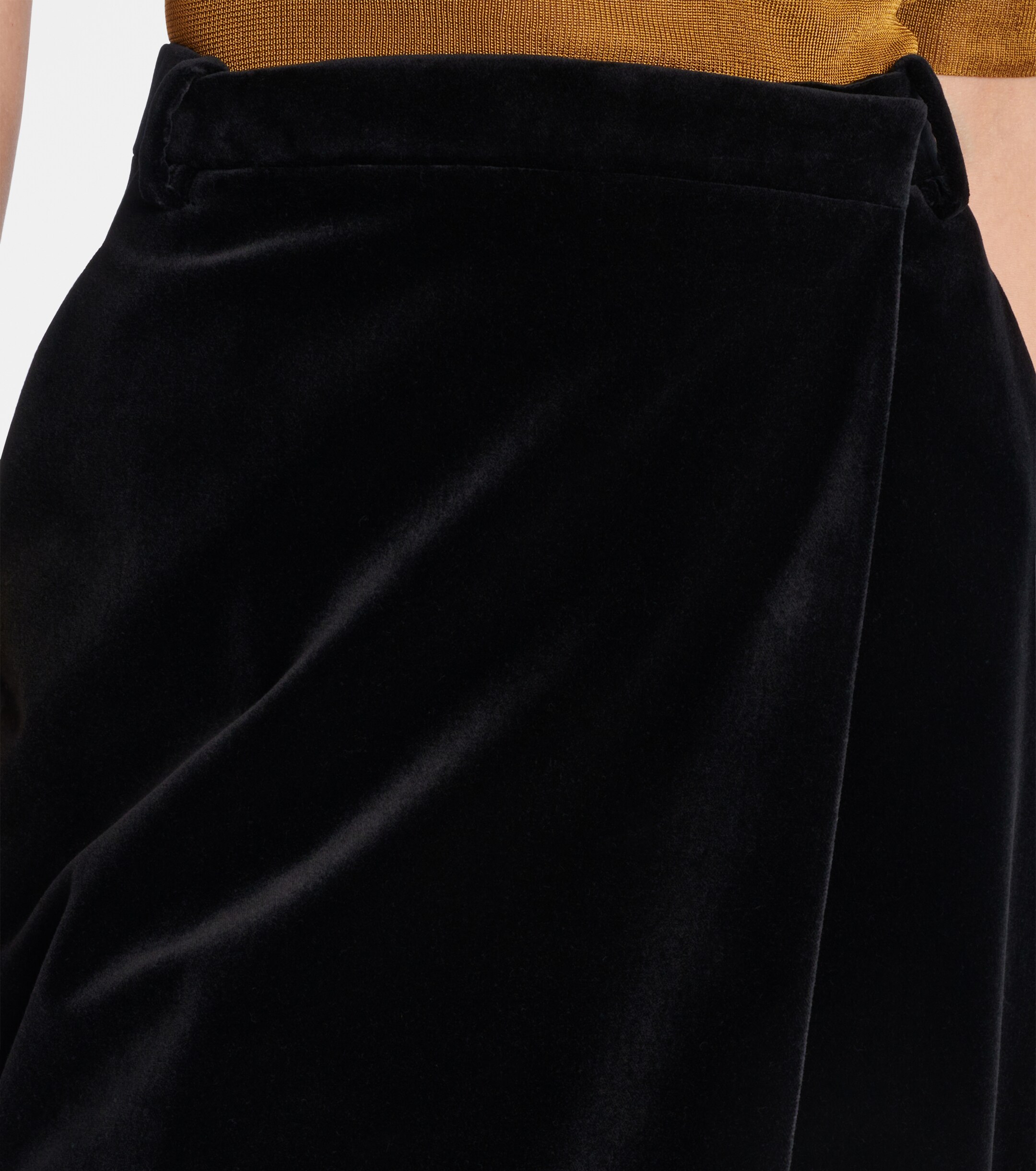 Saint Laurent Cotton velvet pencil skirt thumbnail