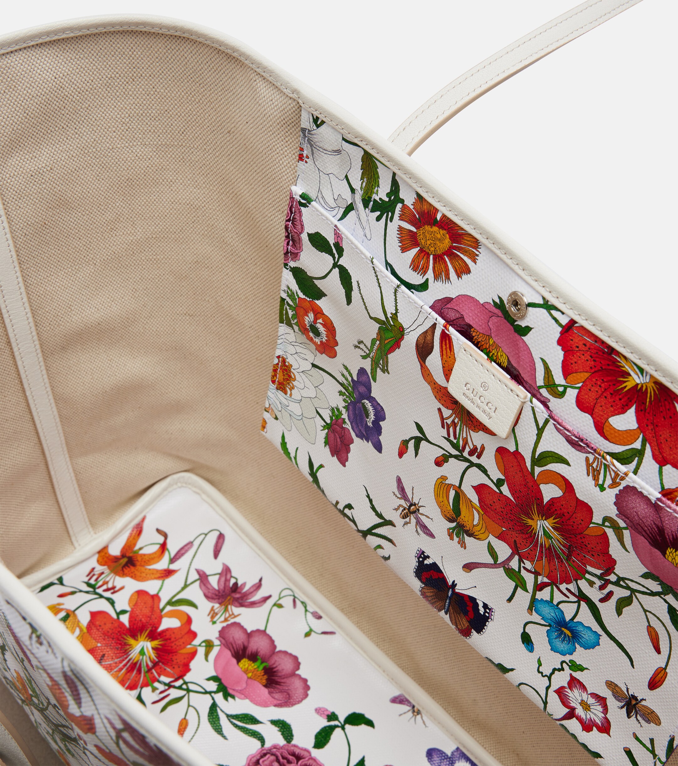 Gucci Gucci Tribeca Large floral canvas shopper