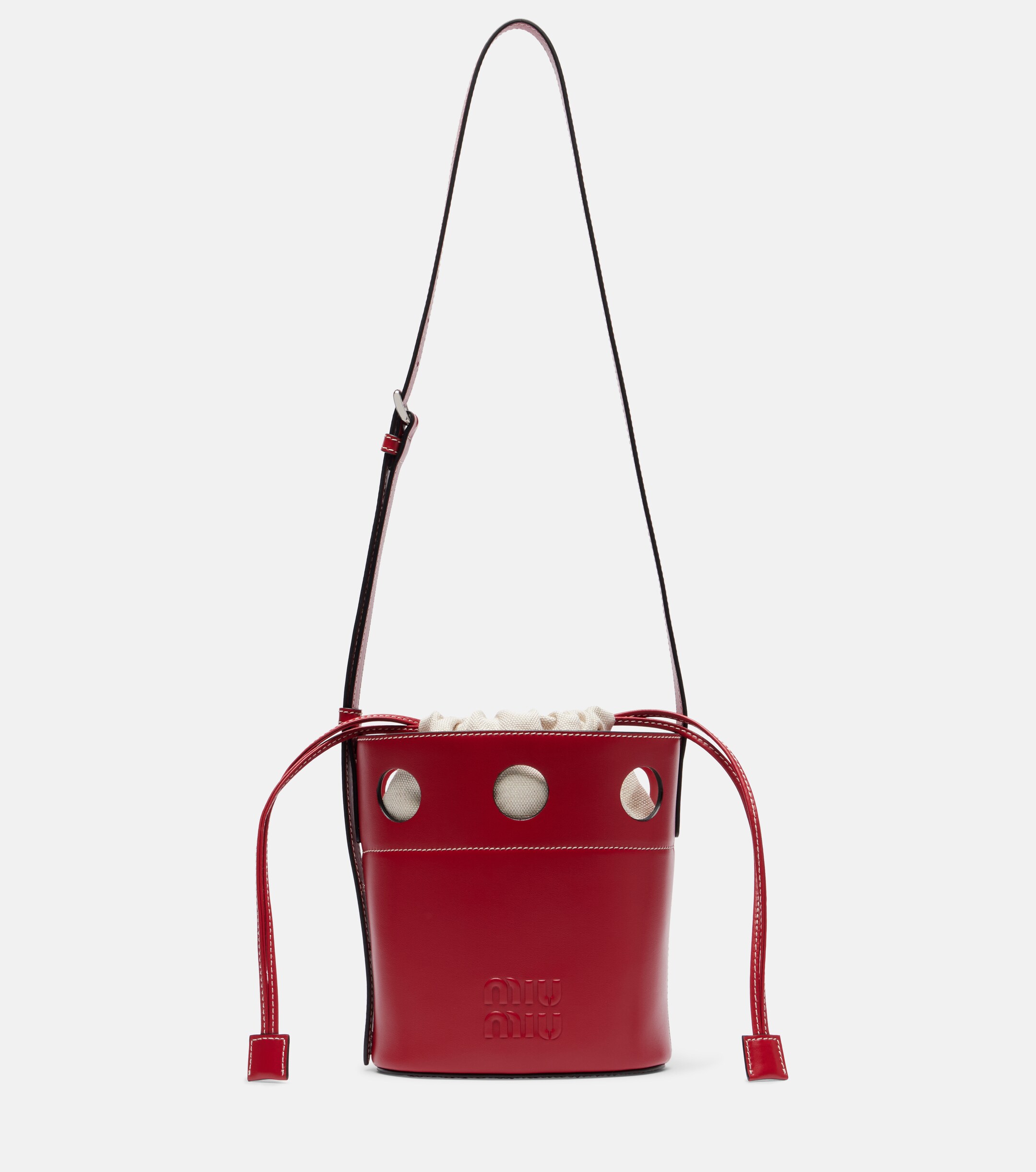 Miu Miu Cutout leather bucket bag