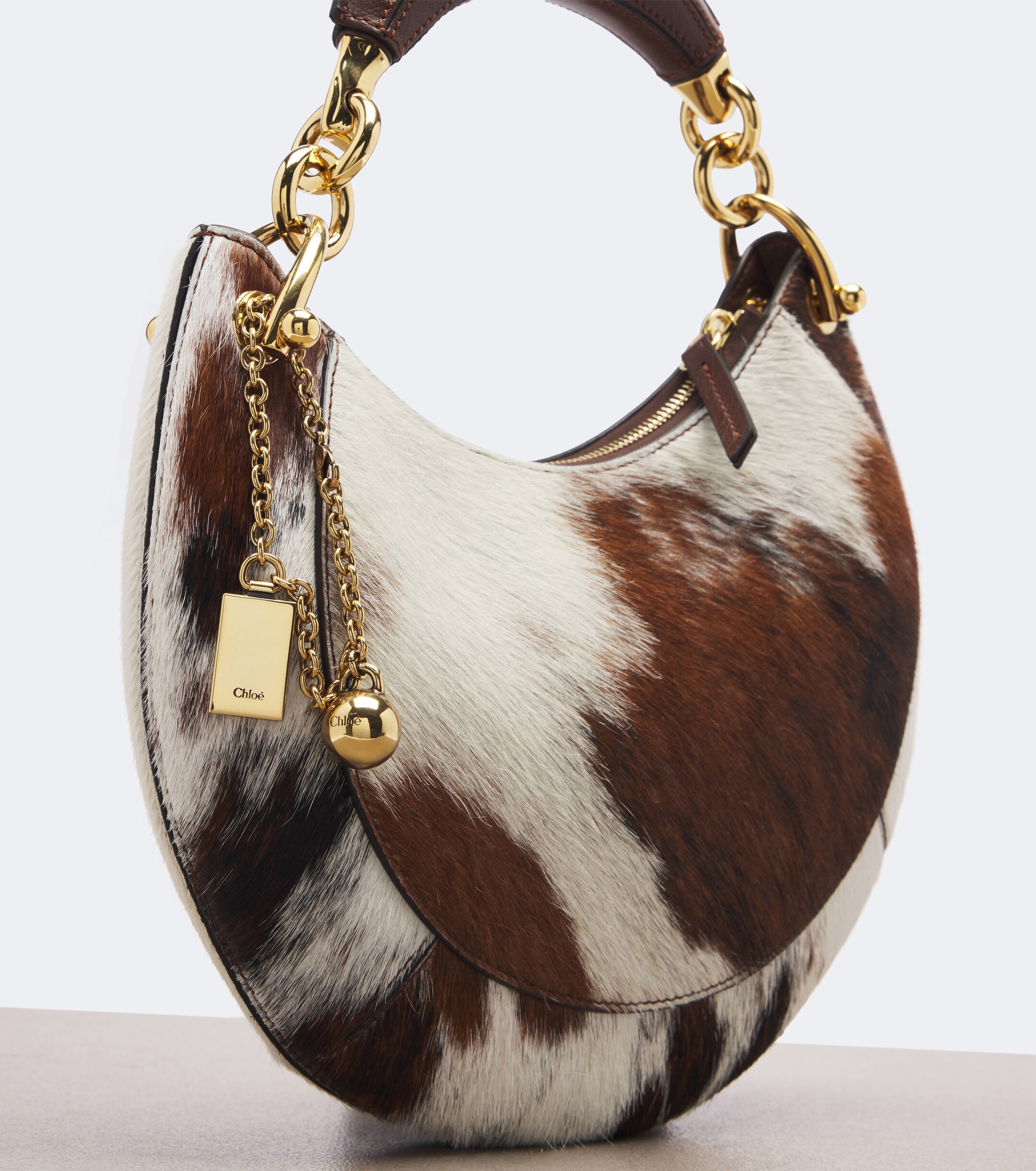 Chloé Chloé Banana Small calf hair top-handle bag