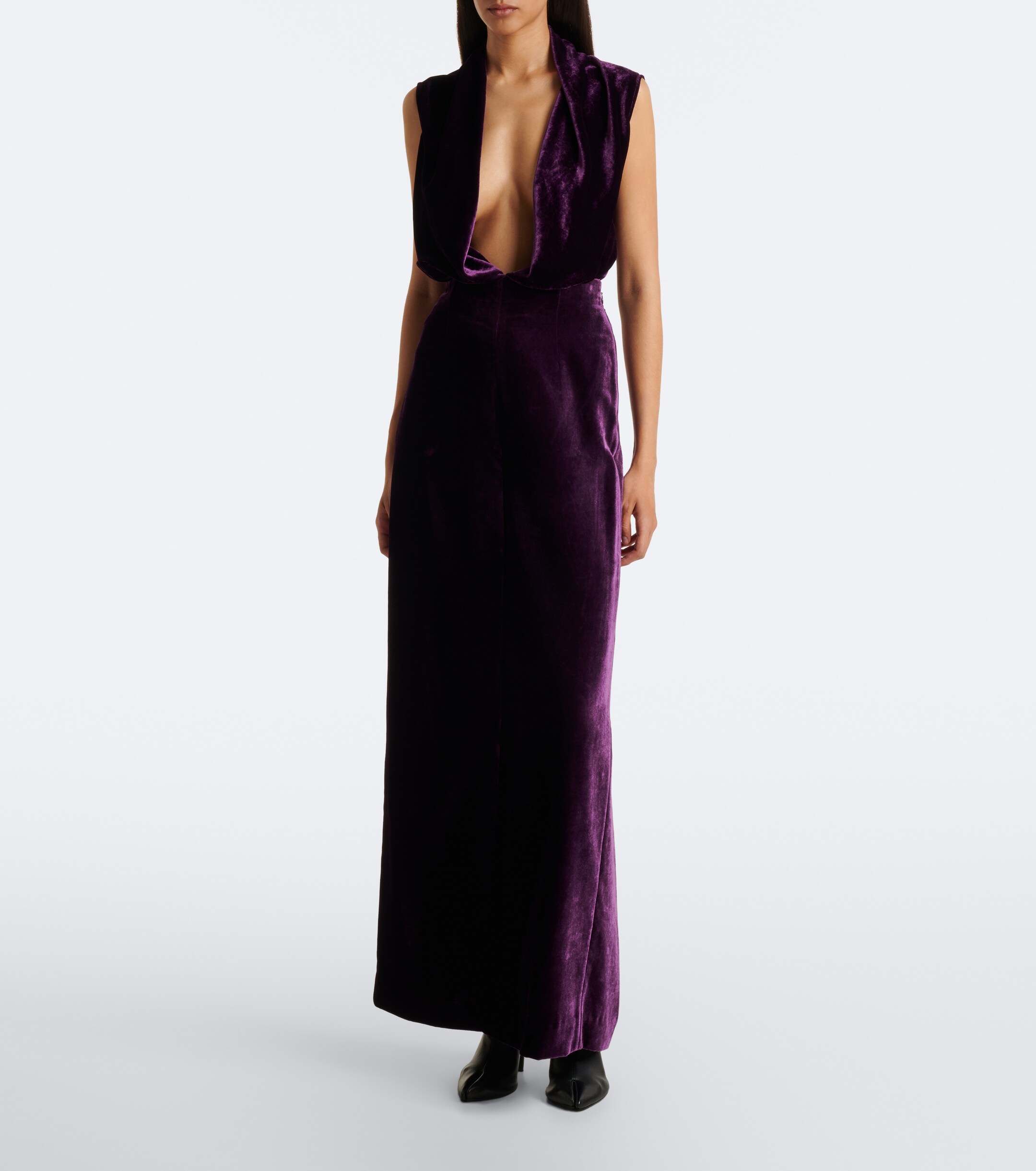 Maison Margiela Maison Margiela Velvet maxi skirt