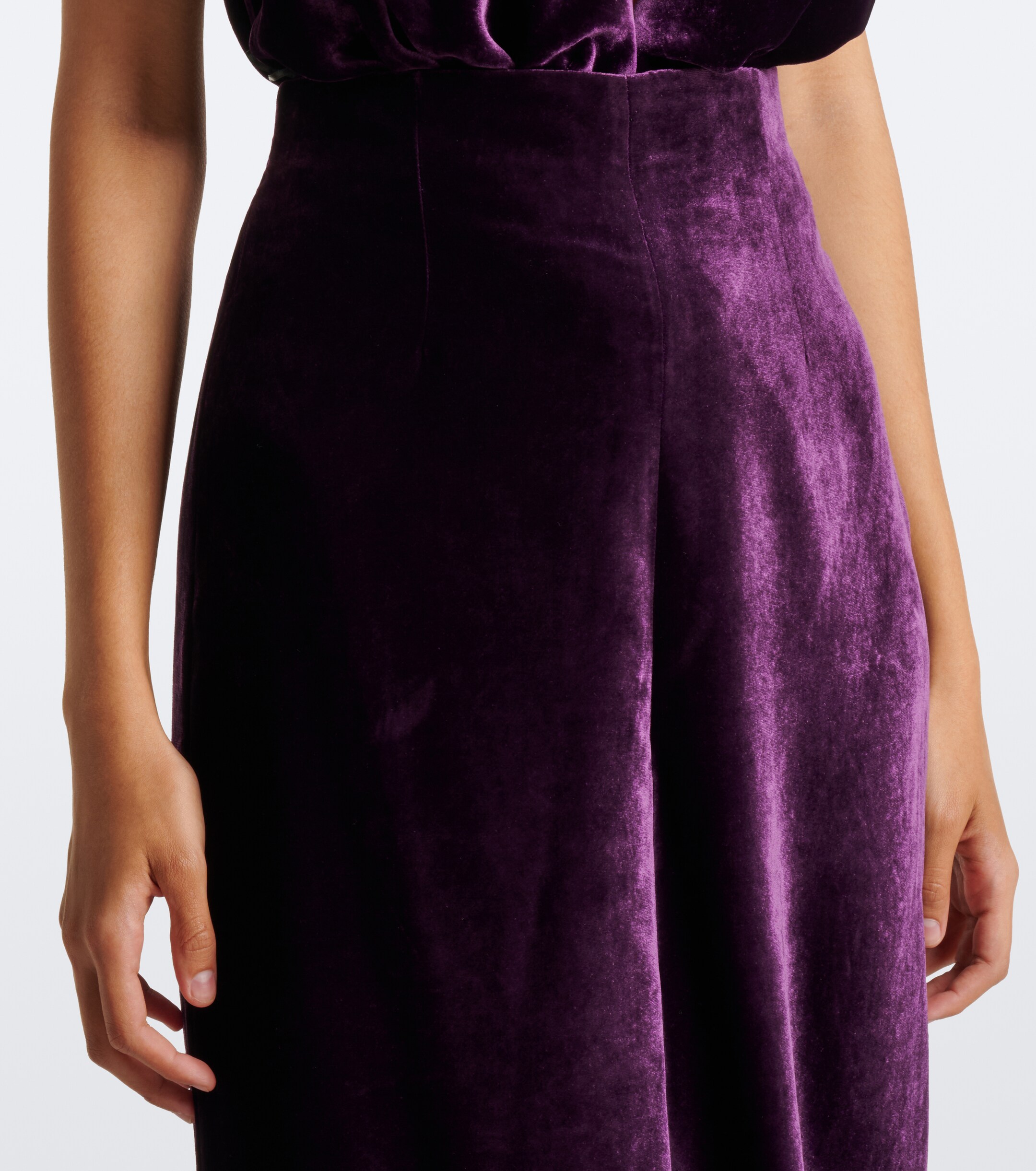 Maison Margiela Maison Margiela Velvet maxi skirt