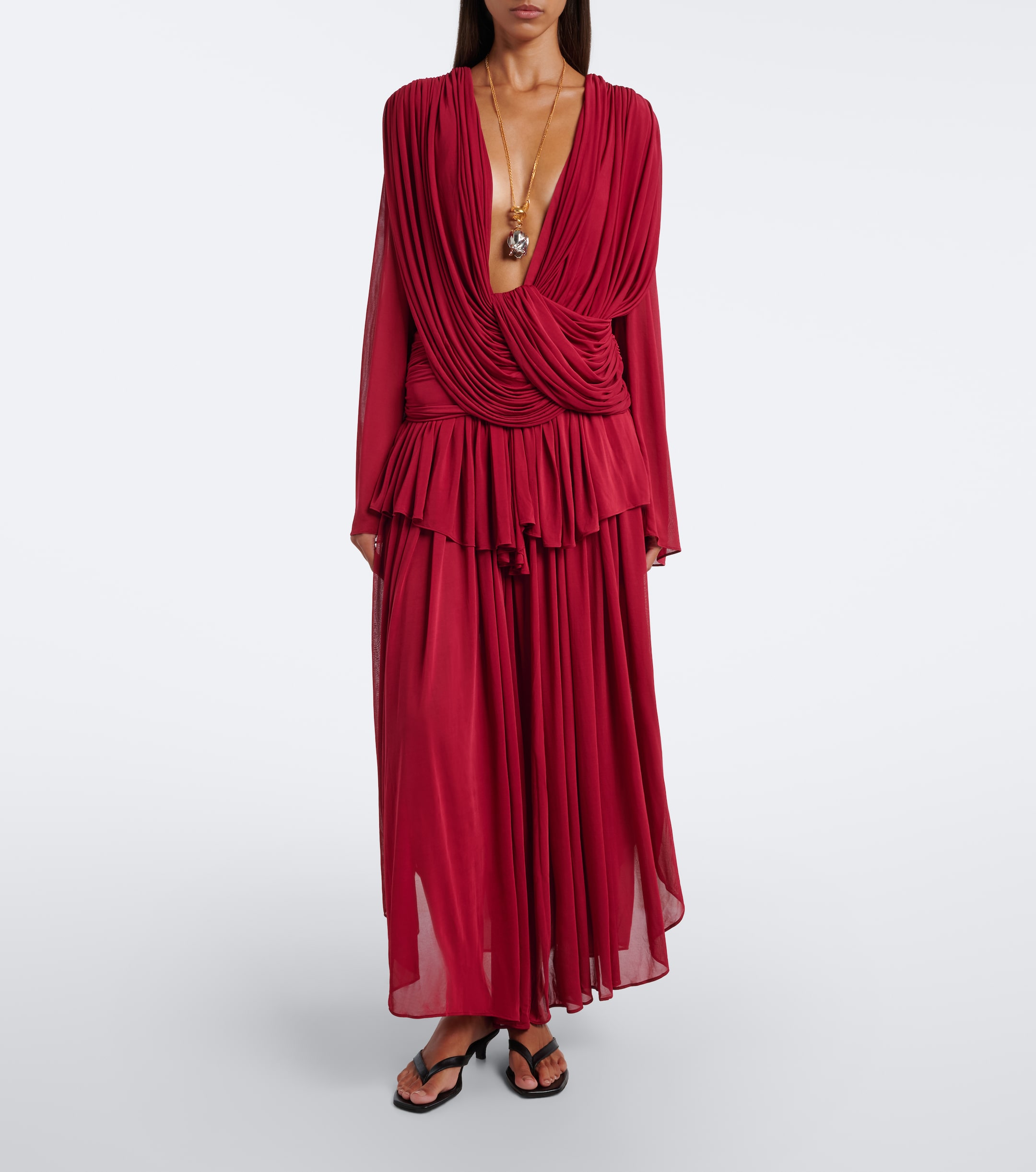 Christopher Esber Christopher Esber Oniro ruffled maxi skirt