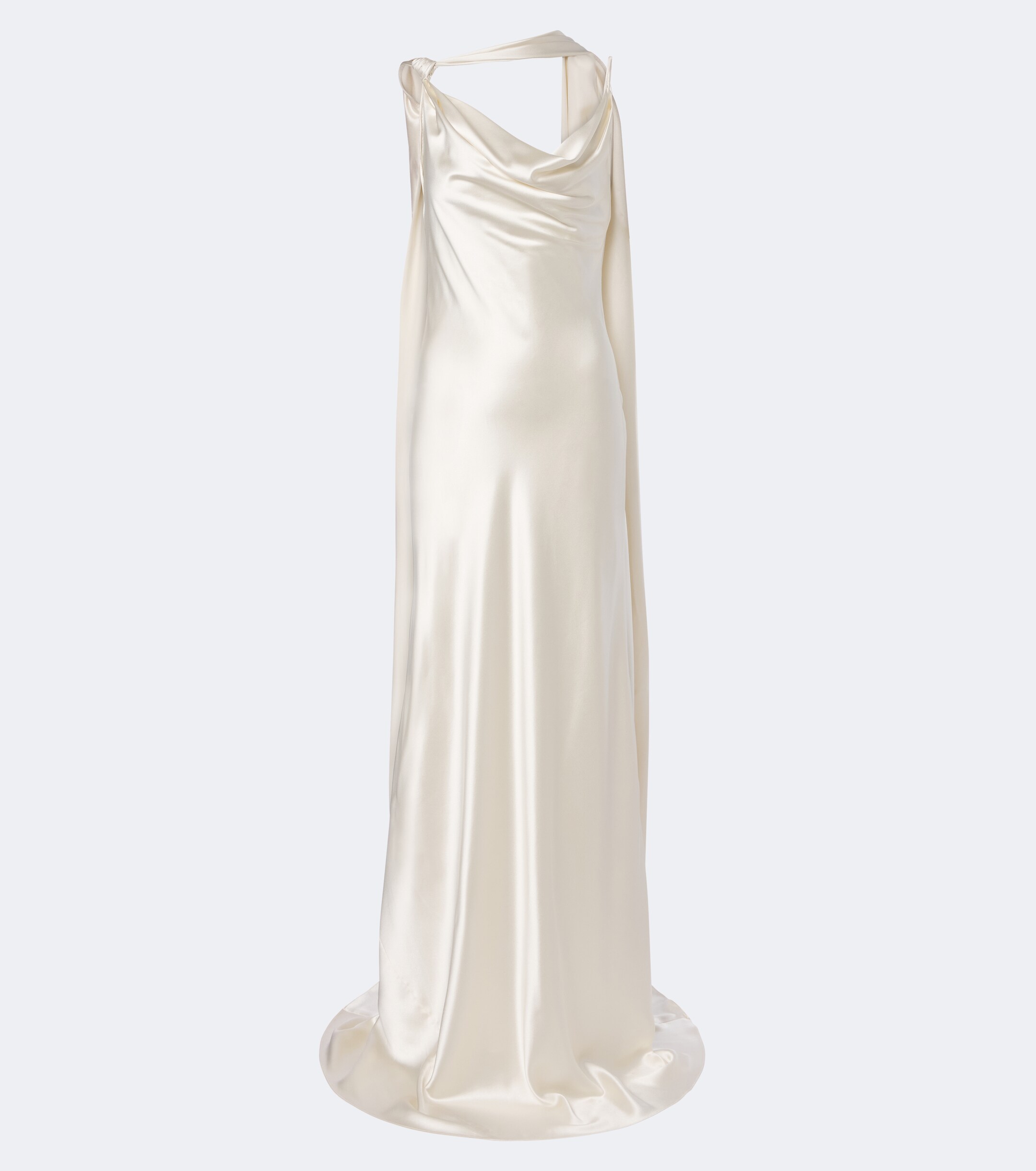 Danielle Frankel Danielle Frankel Bridal Aiden scarf-detail silk satin gown