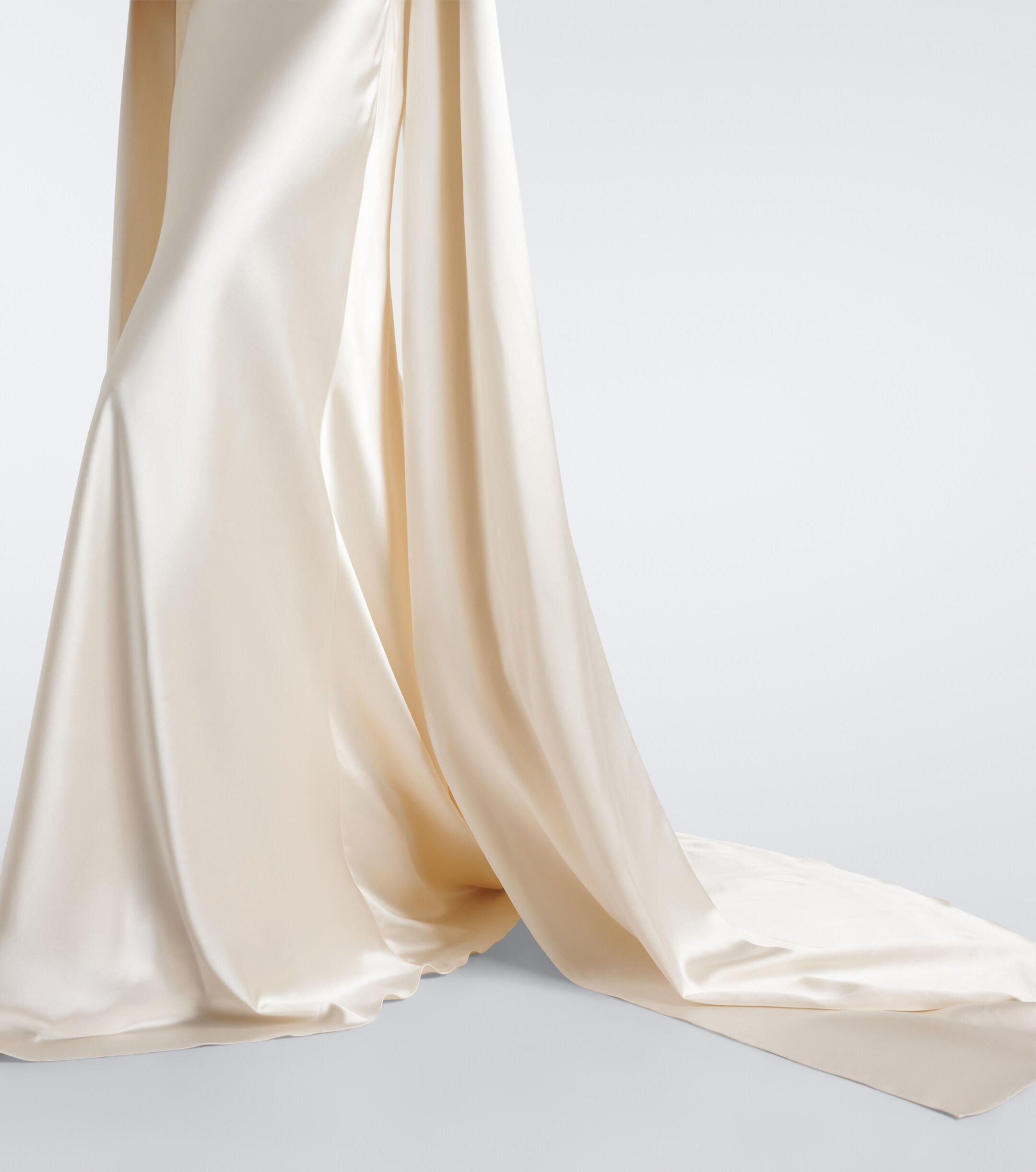 Danielle Frankel Danielle Frankel Bridal Aiden scarf-detail silk satin gown