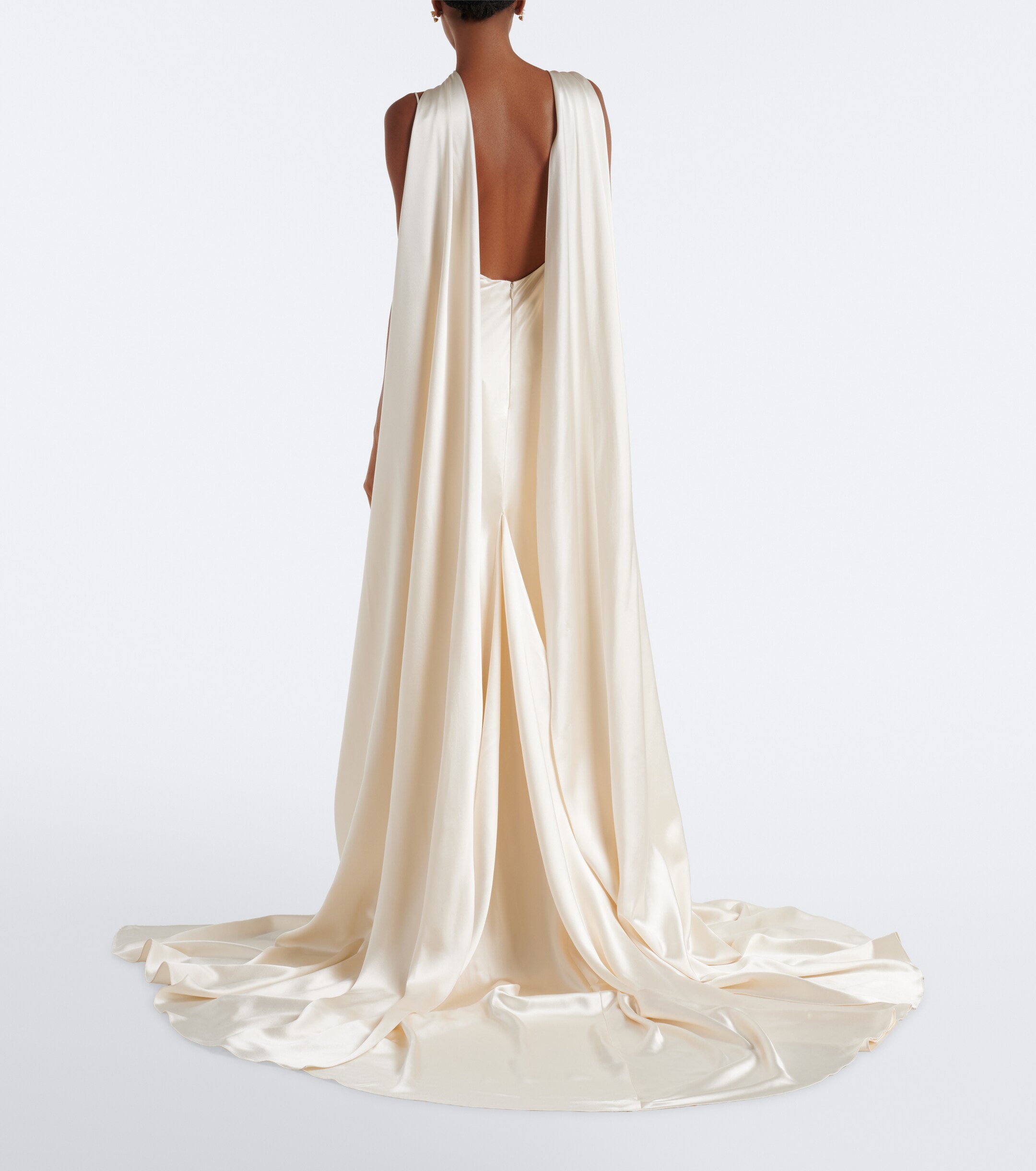 Danielle Frankel Danielle Frankel Bridal Aiden scarf-detail silk satin gown