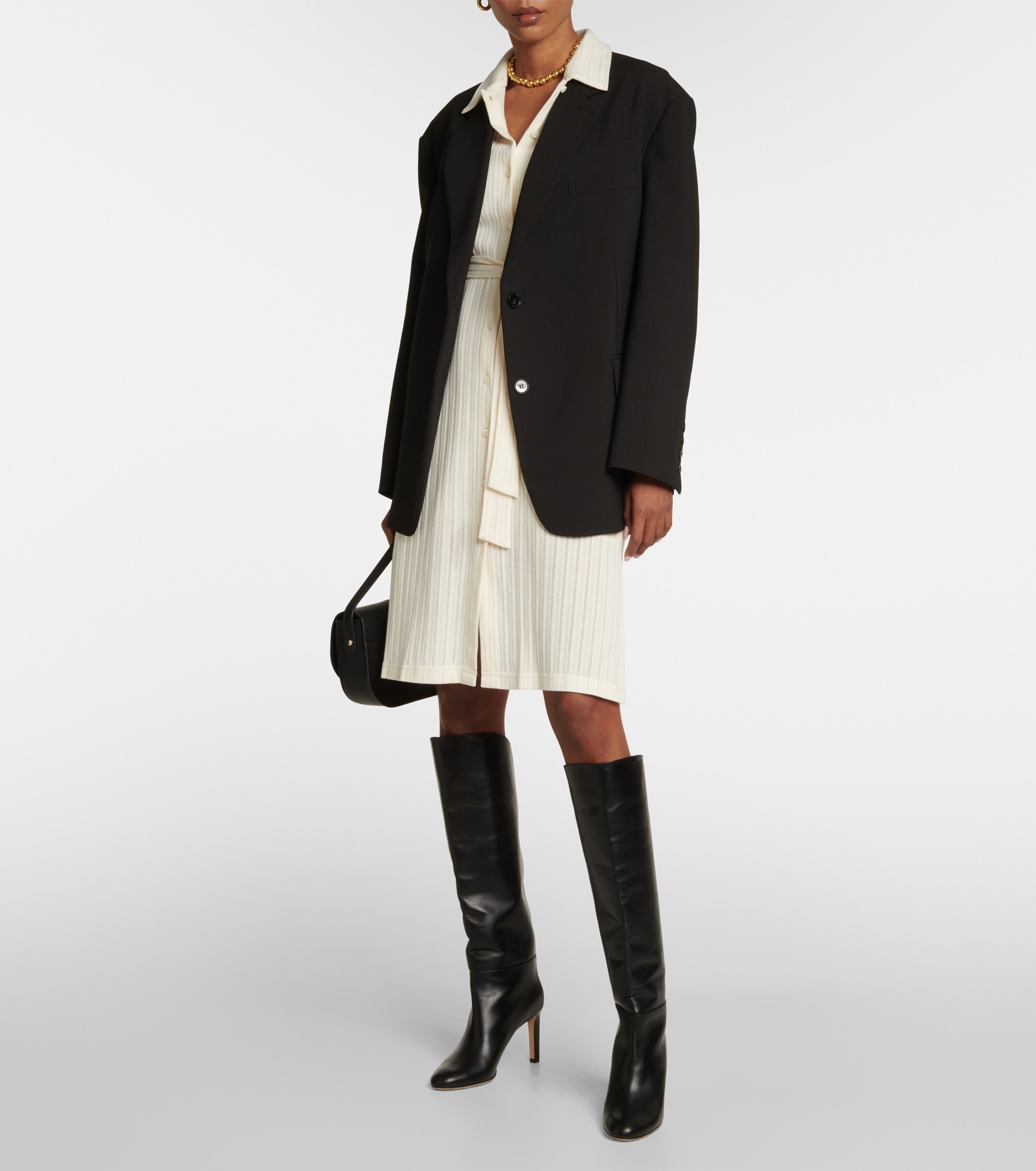 A.P.C. - Ribbed-knit cotton midi dress | Plush