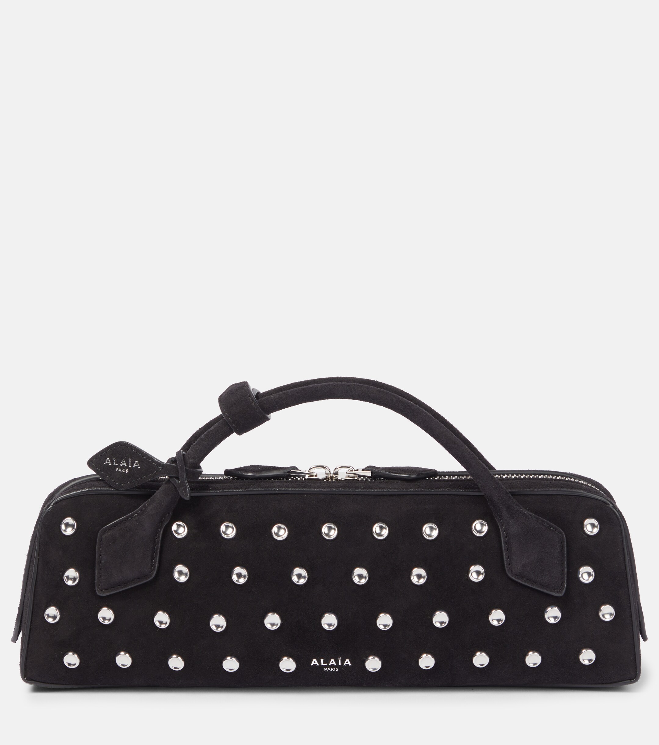 Alaïa Le Teckel studded leather clutch