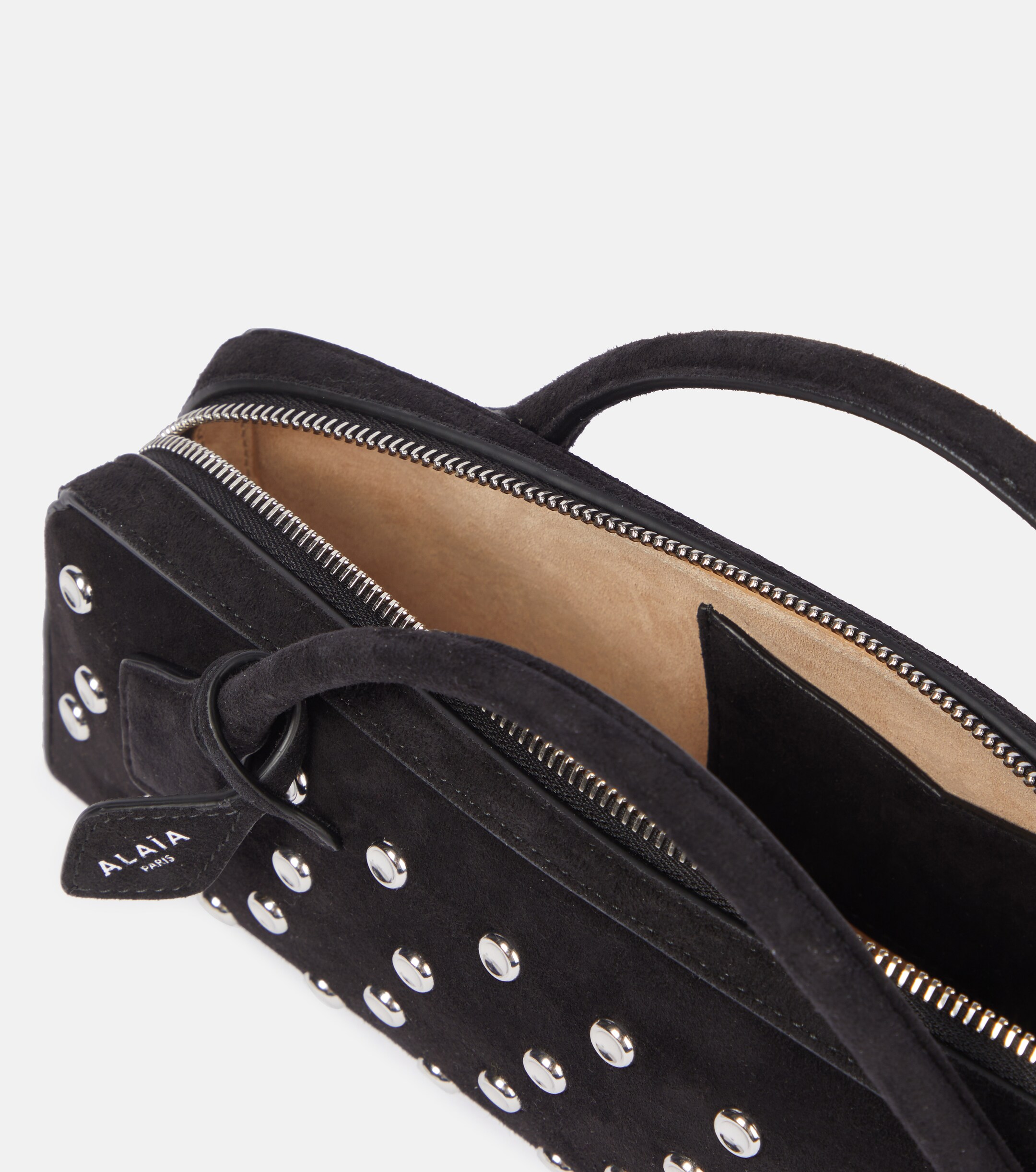 Alaïa Le Teckel studded leather clutch