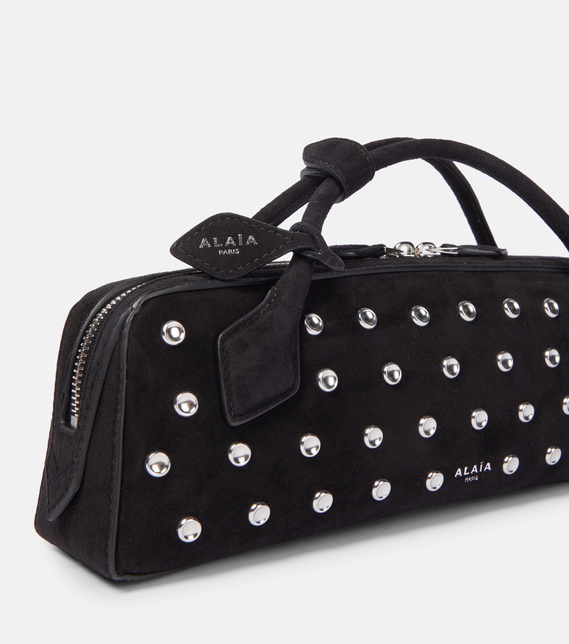 Alaïa Le Teckel studded leather clutch