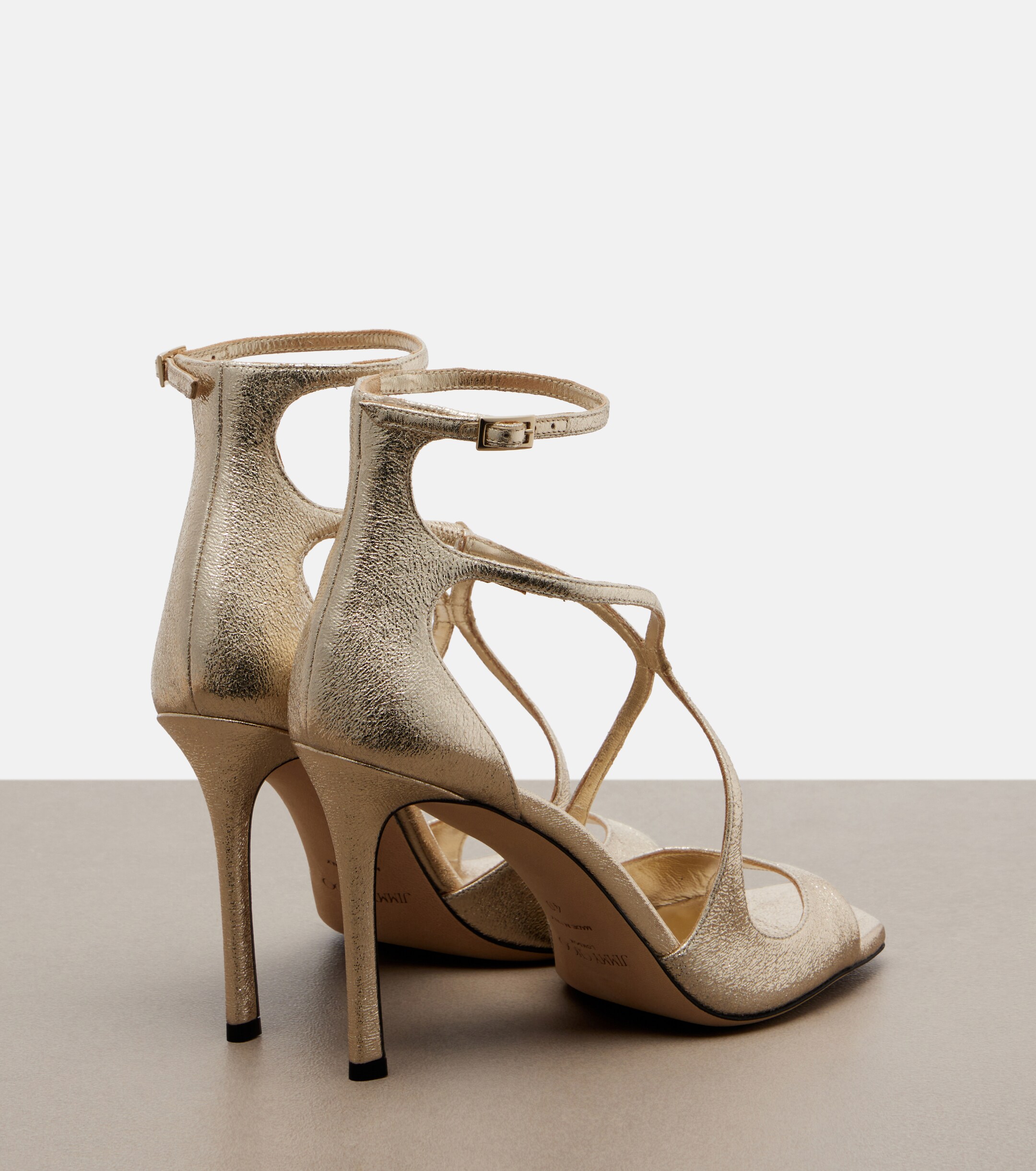 JIMMY CHOO Jimmy Choo Azia metallic sandals