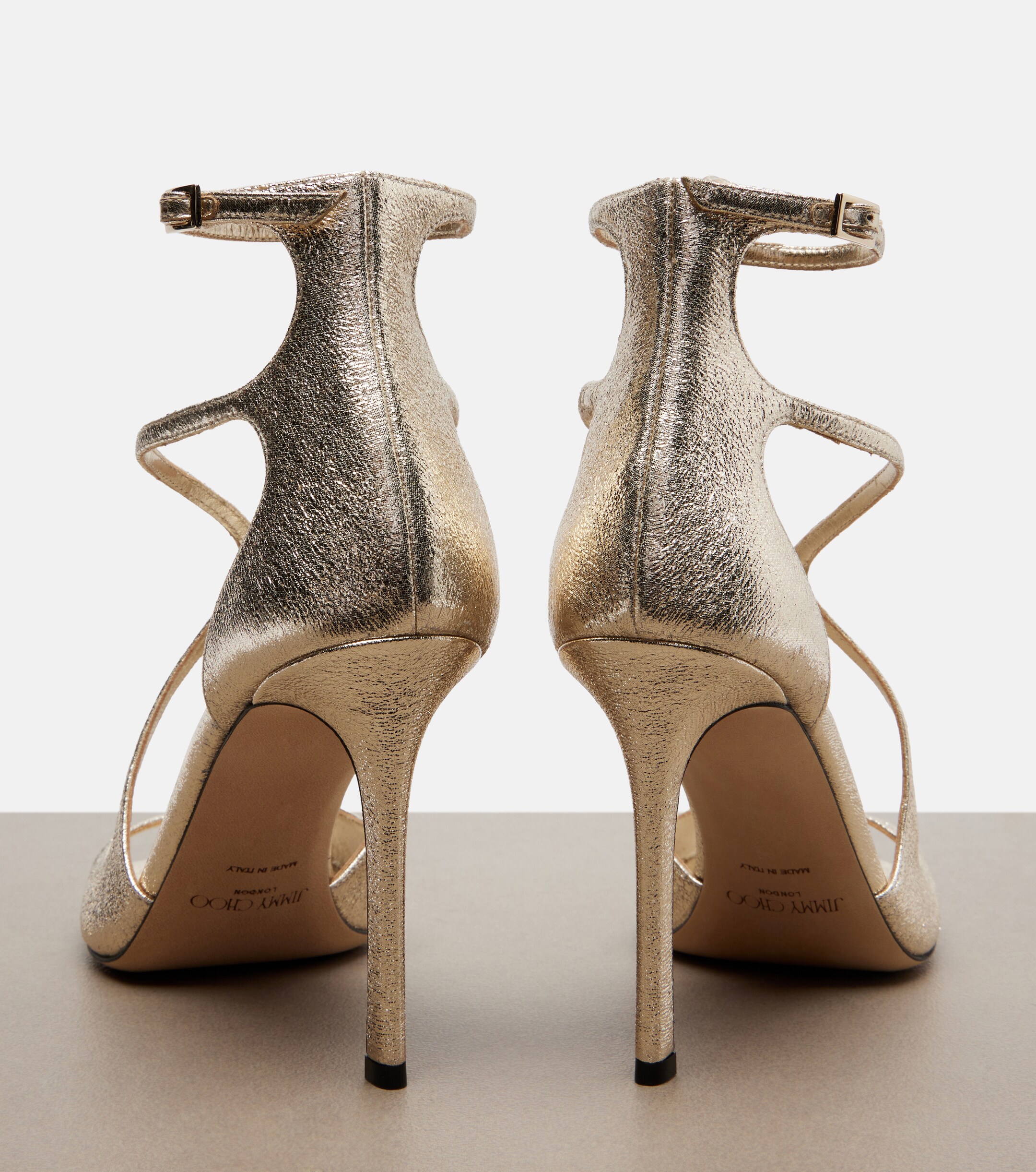 JIMMY CHOO Jimmy Choo Azia metallic sandals