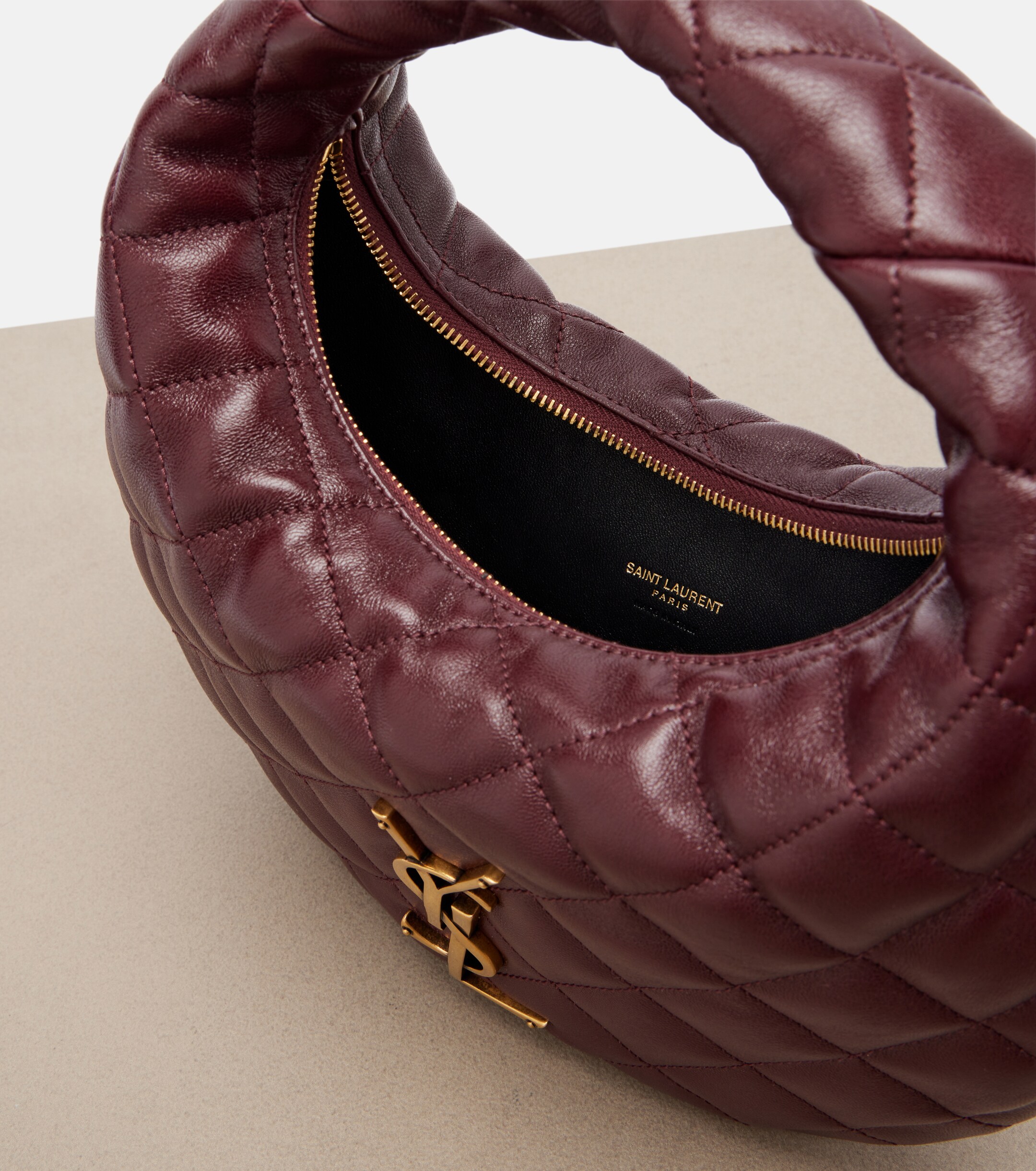 Saint Laurent Icarino Baby quilted leather top-handle bag