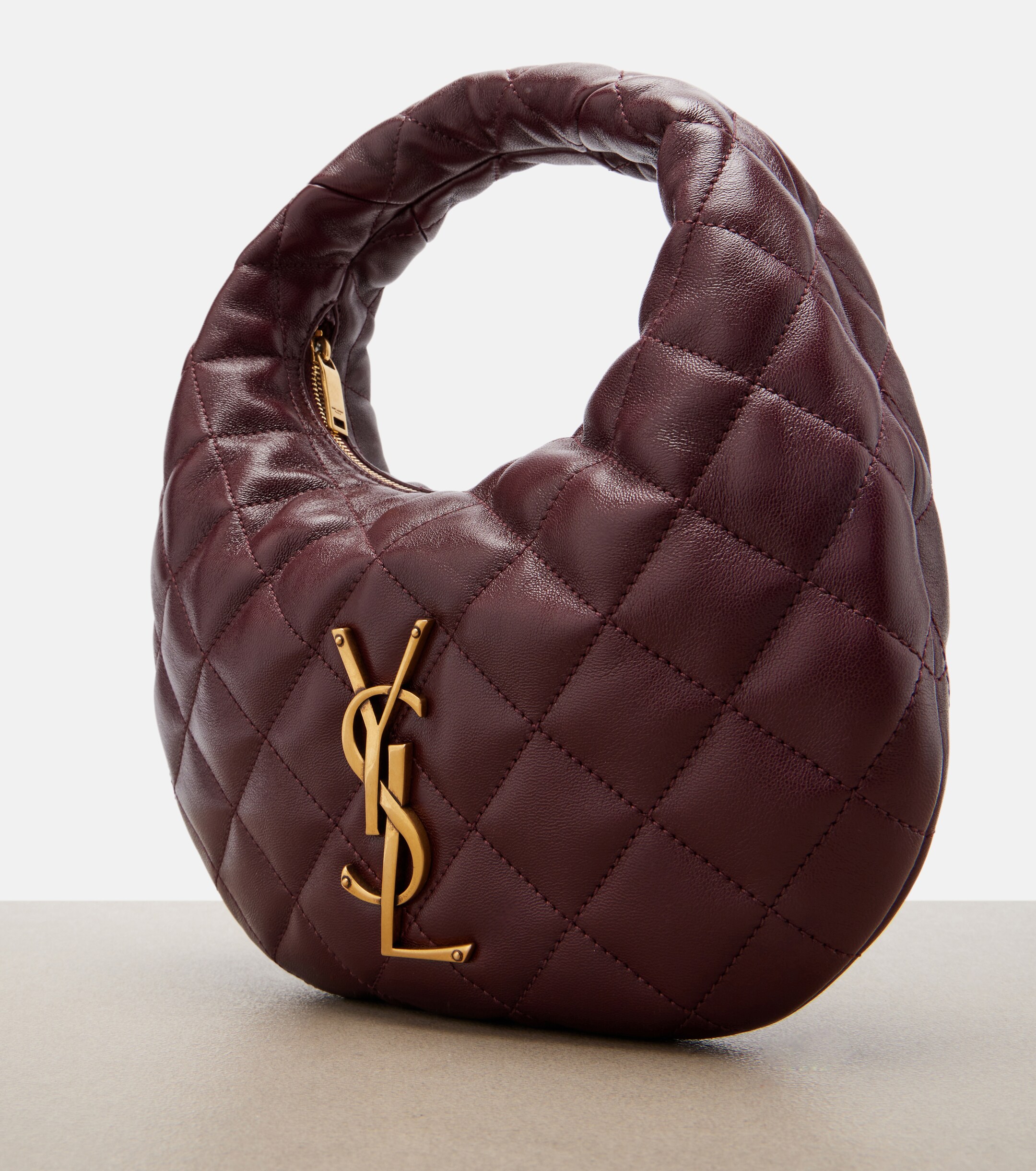 Saint Laurent Icarino Baby quilted leather top-handle bag