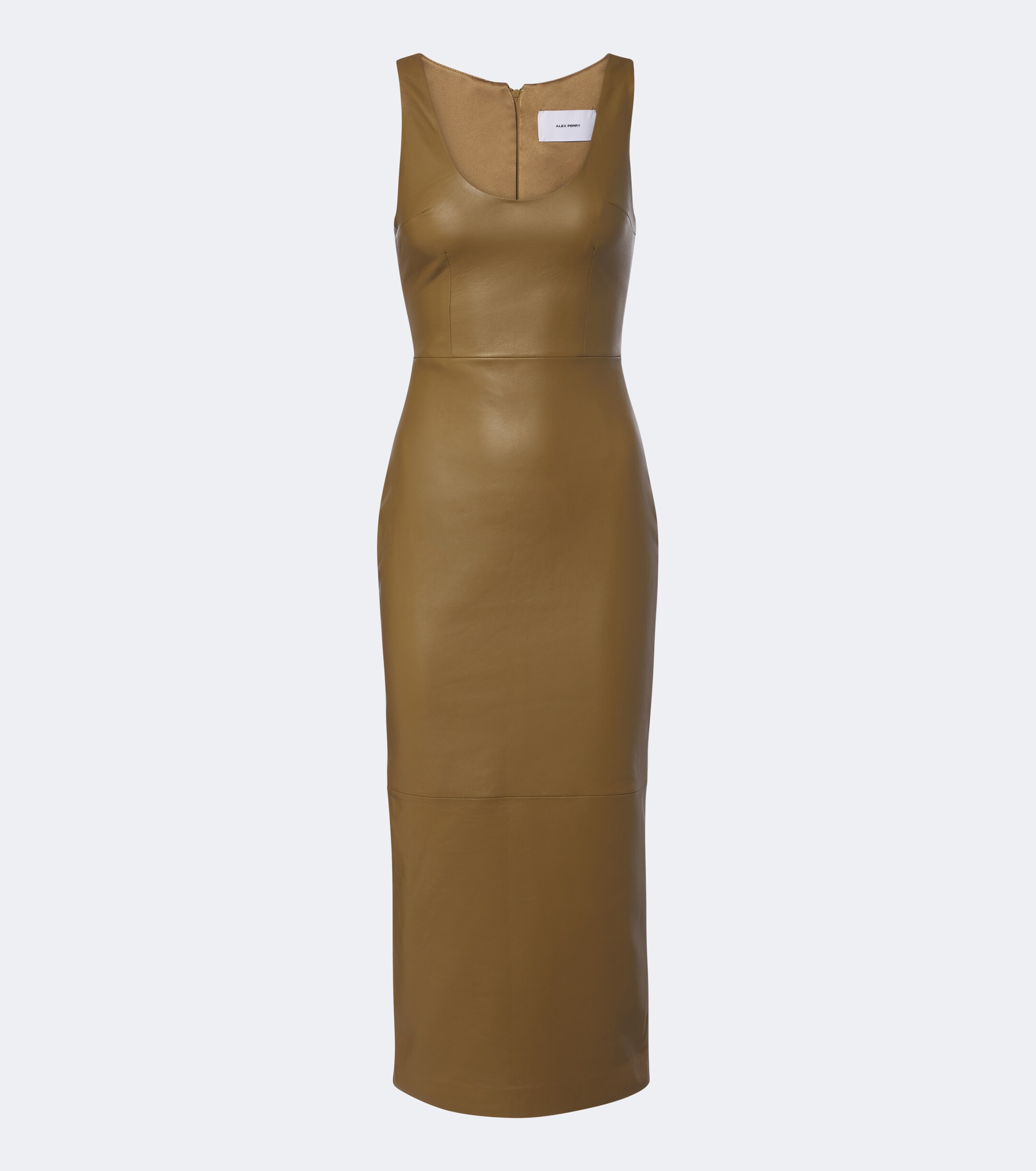 Alex Perry Alex Perry Leather midi dress