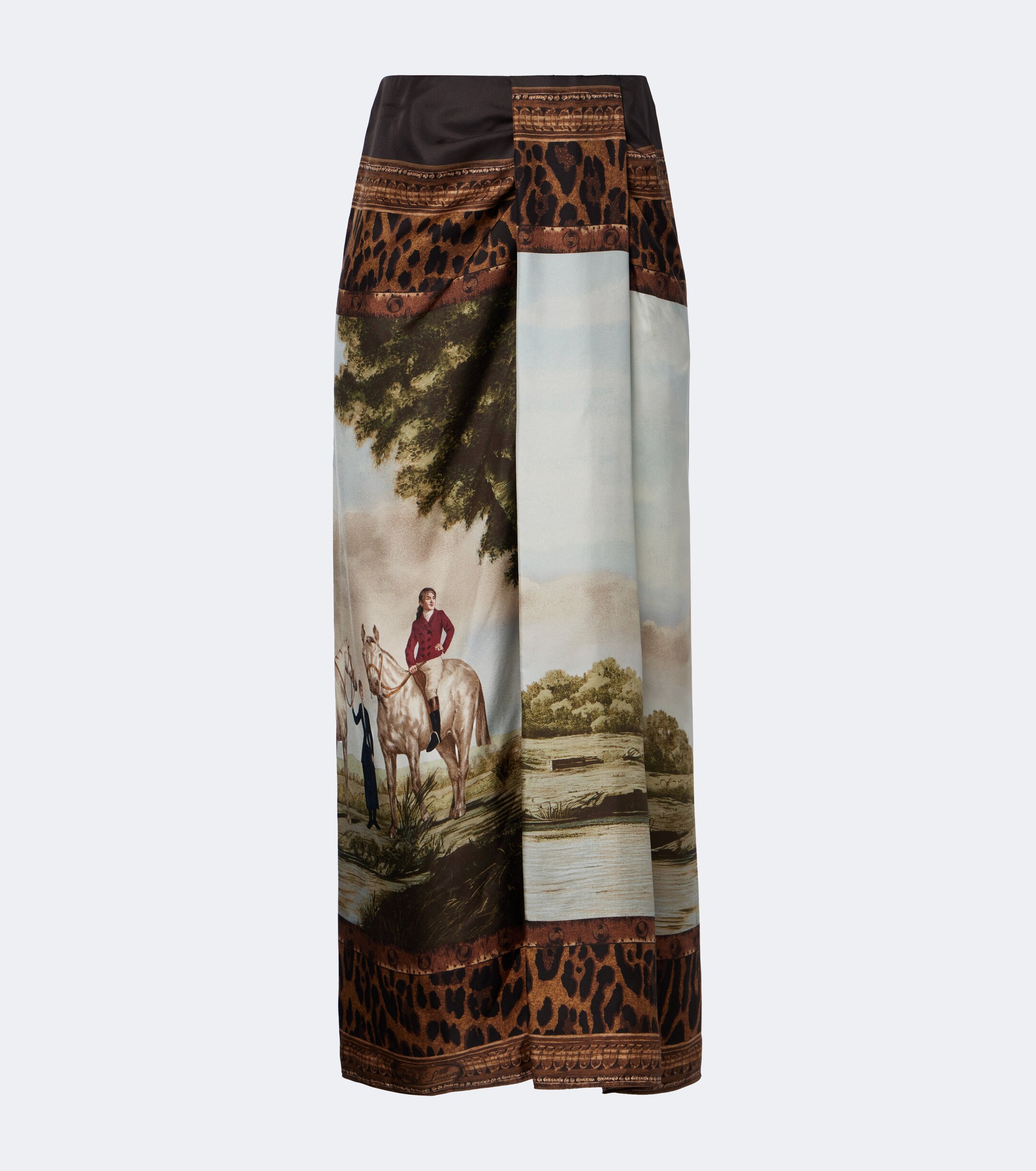 Ralph Lauren Collection Ralph Lauren Collection Debbie printed silk twill midi skirt