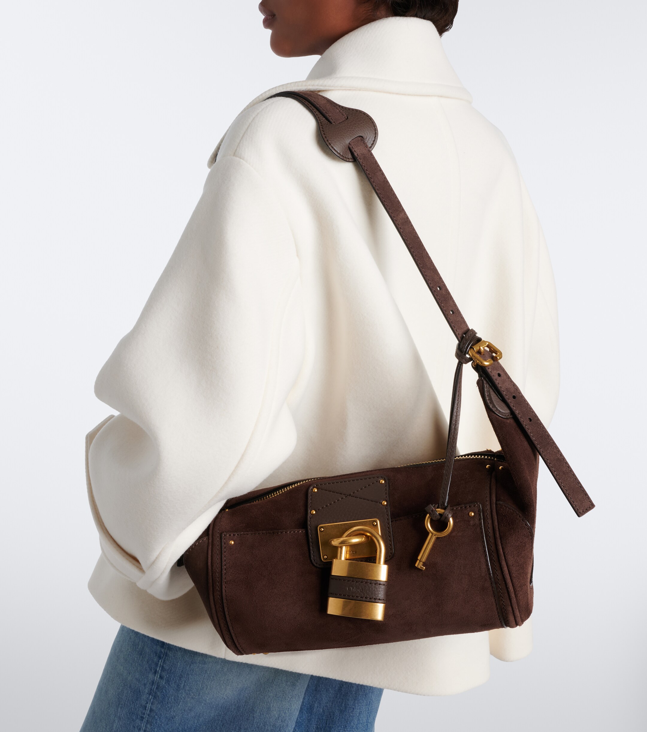 Chloé Paddington Mini suede shoulder bag