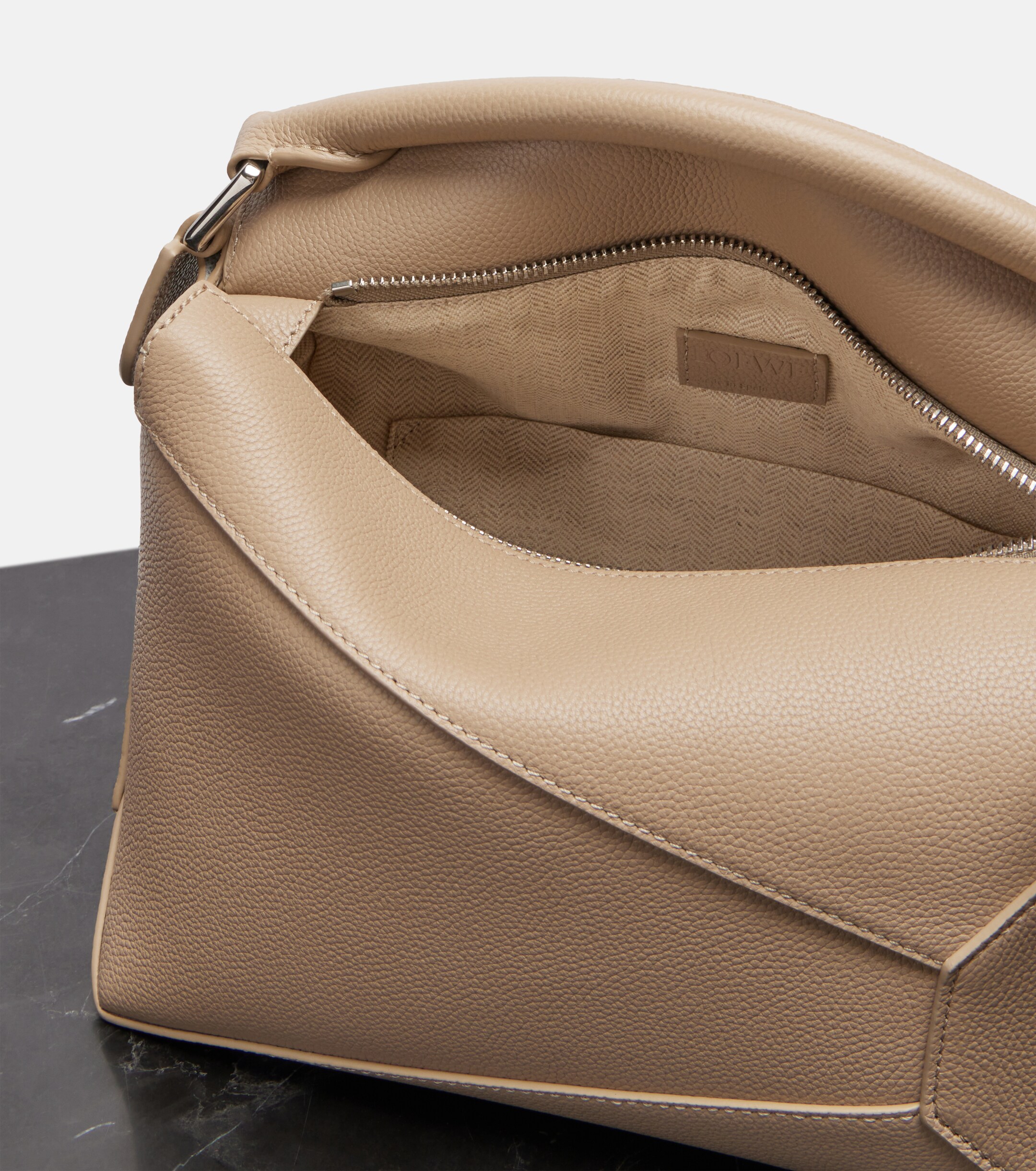 Loewe Puzzle Edge Small leather top-handle bag