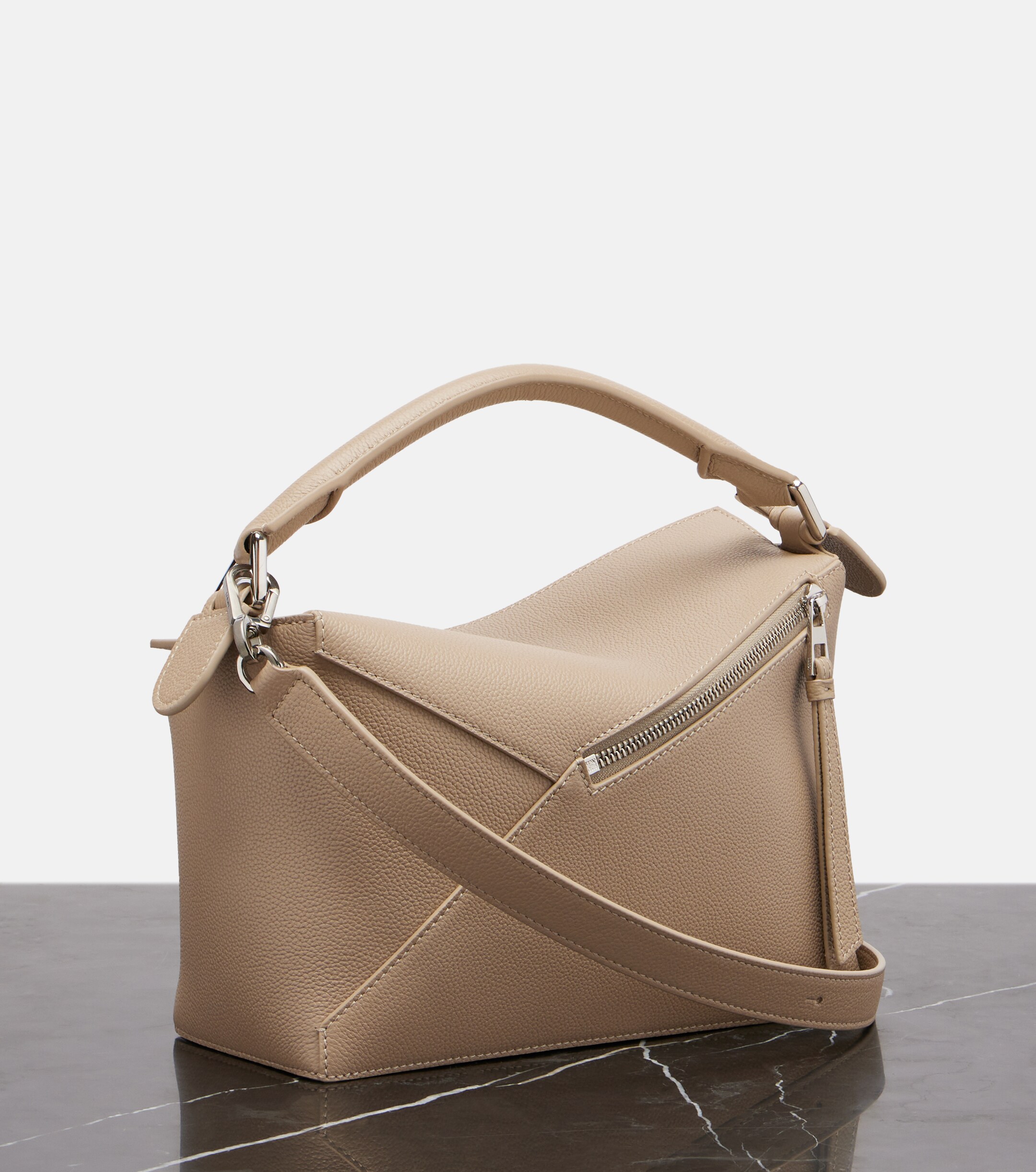 Loewe Puzzle Edge Small leather top-handle bag