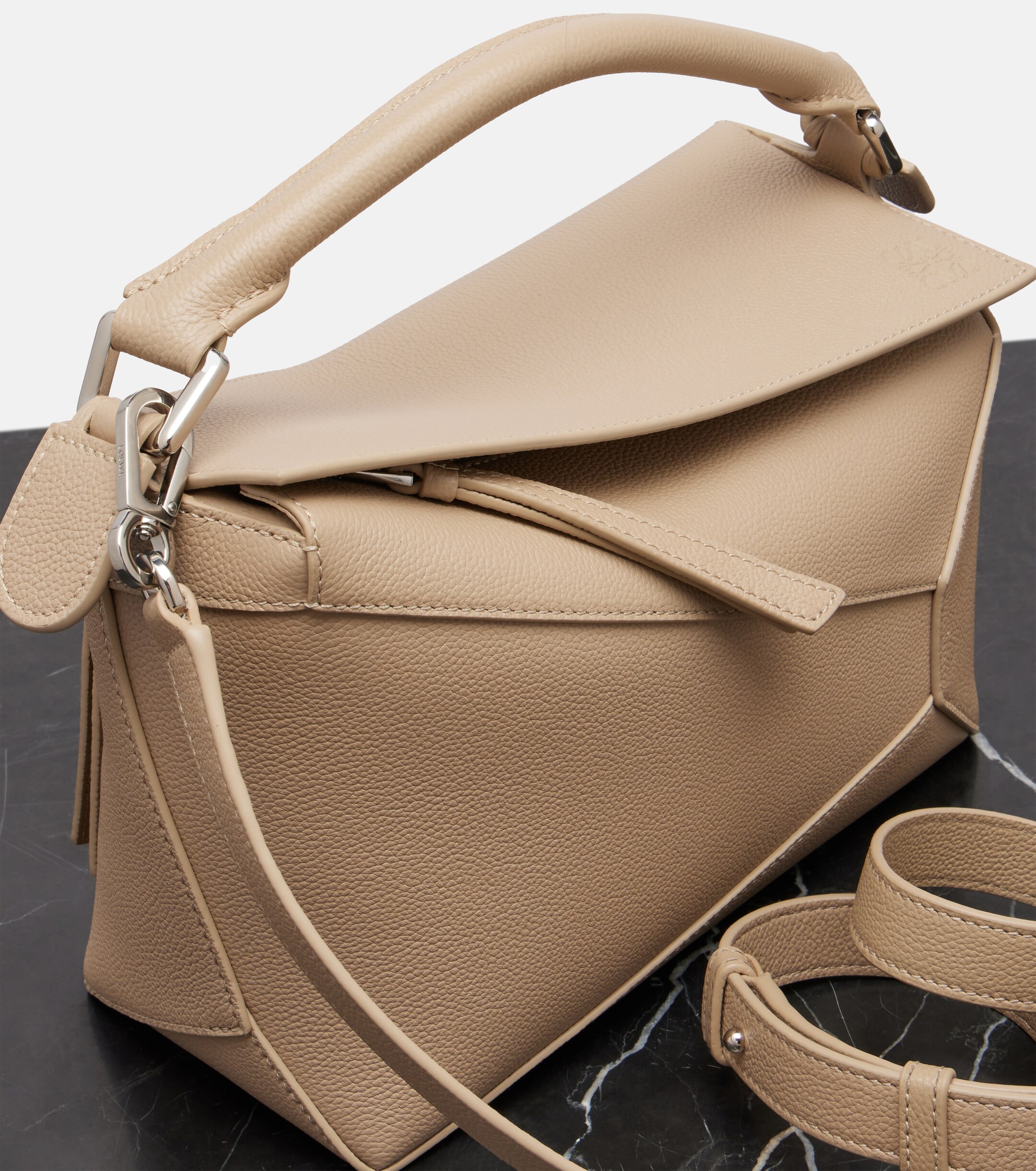 Loewe Puzzle Edge Small leather top-handle bag