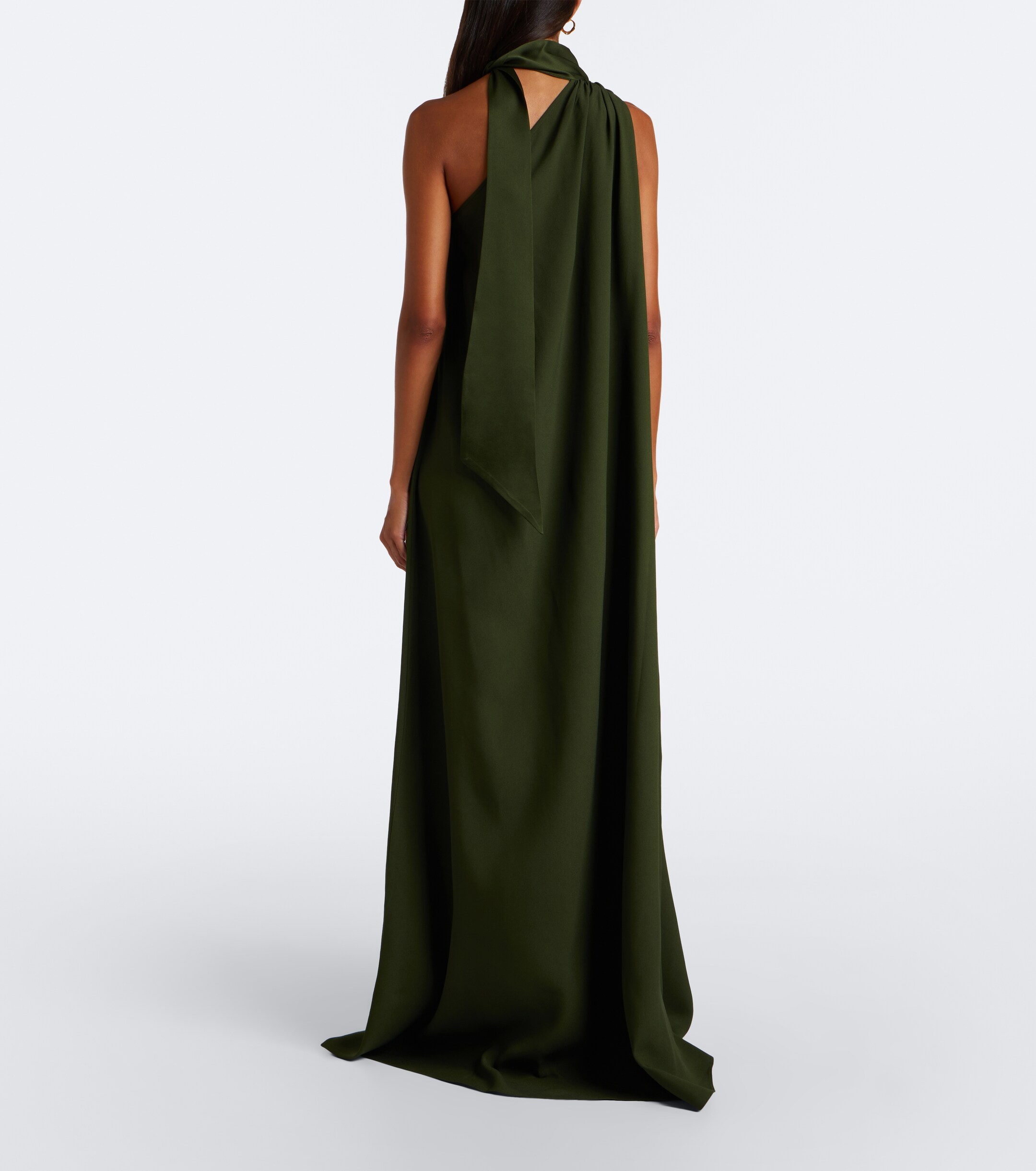 Taller Marmo Taller Marmo Astor scarf-detail one-shoulder gown