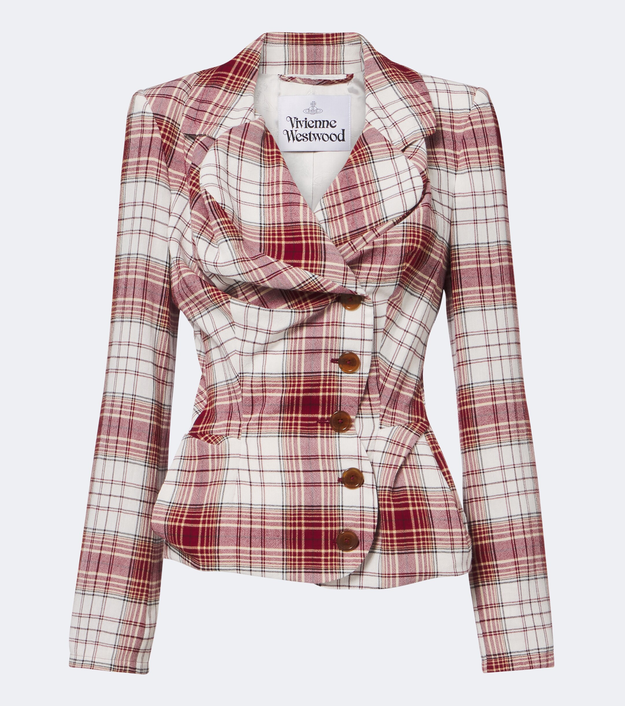Vivienne Westwood Vivienne Westwood Drunken tartan crêpe blazer