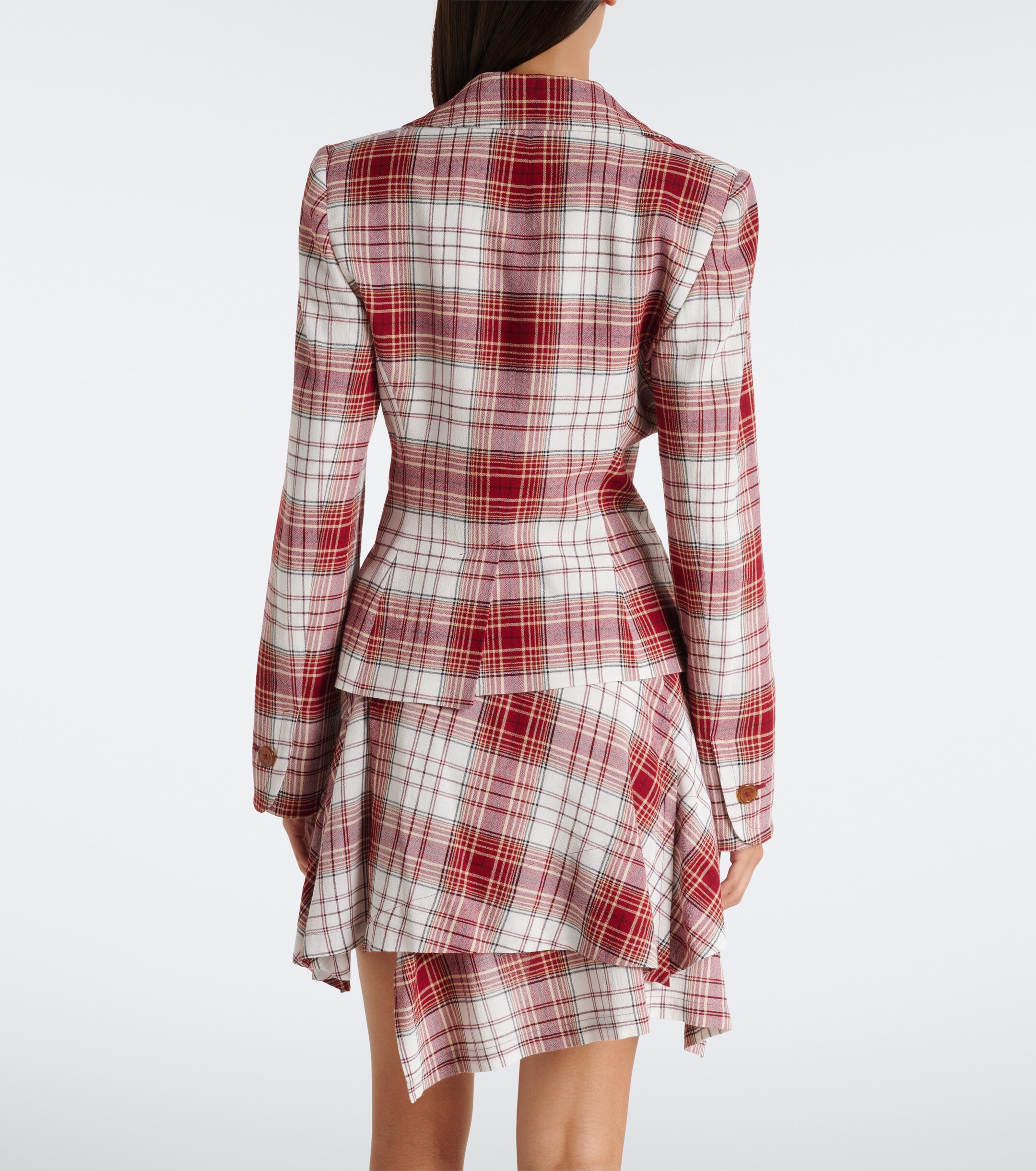Vivienne Westwood Vivienne Westwood Drunken tartan crêpe blazer