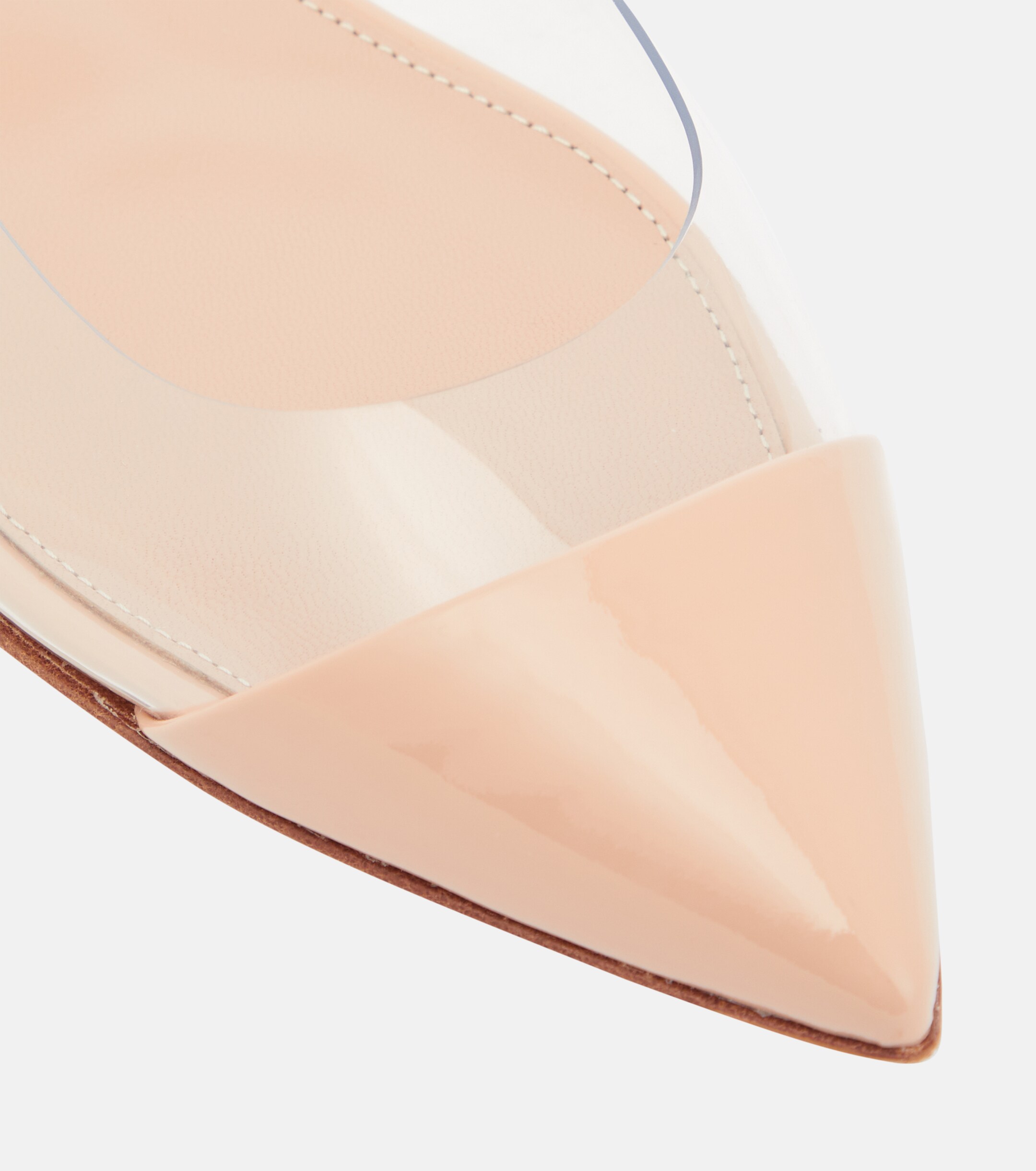 GIANVITO ROSSI Plexi leather and PVC ballet flats thumbnail
