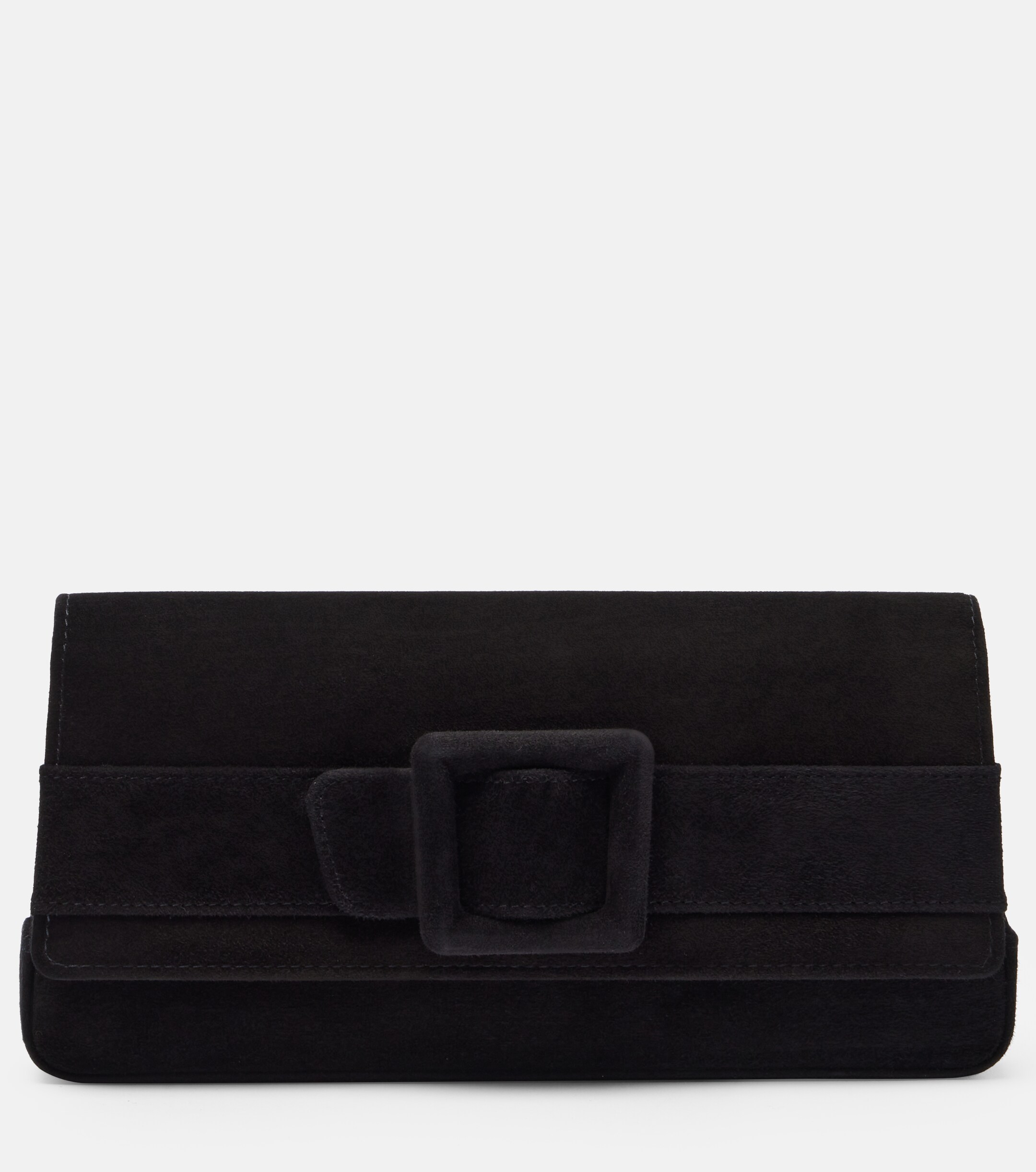 MANOLO BLAHNIK Maygot suede clutch