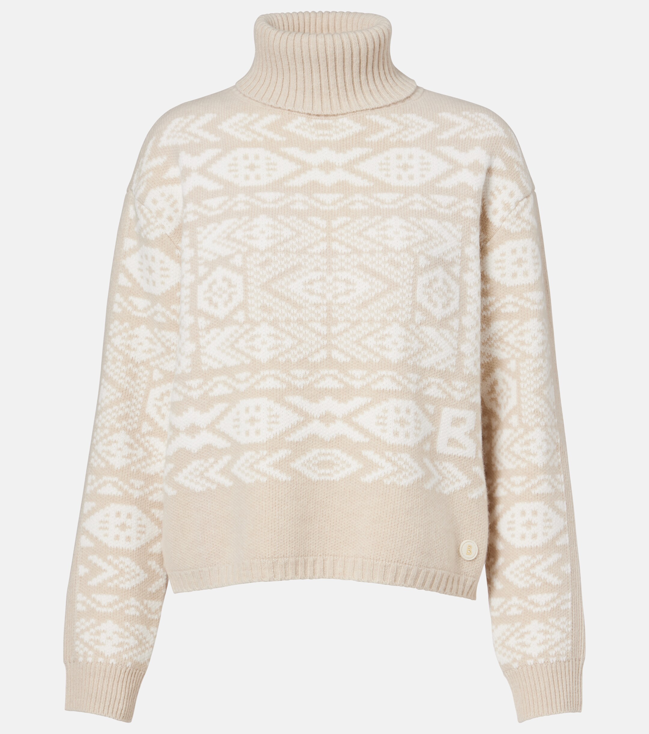 BOGNER Bogner Nadin wool and cotton-blend turtleneck sweater