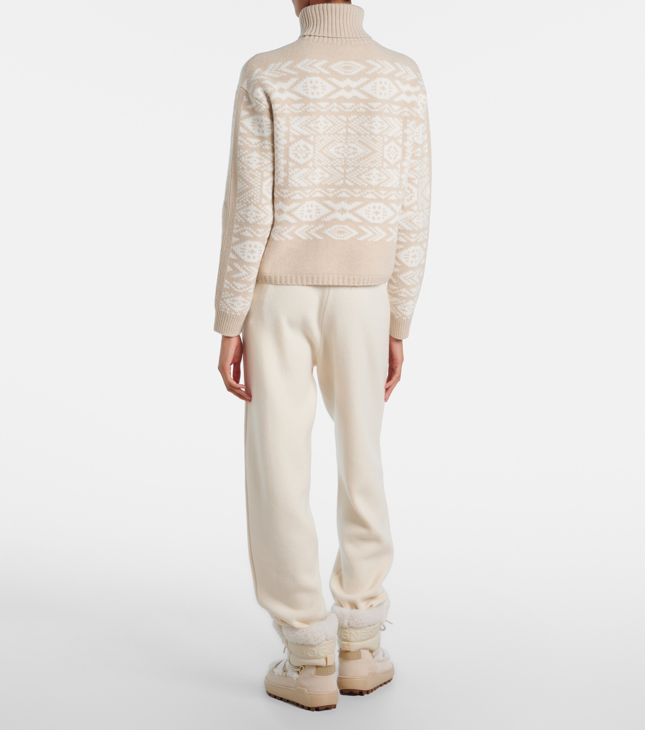 BOGNER Bogner Nadin wool and cotton-blend turtleneck sweater