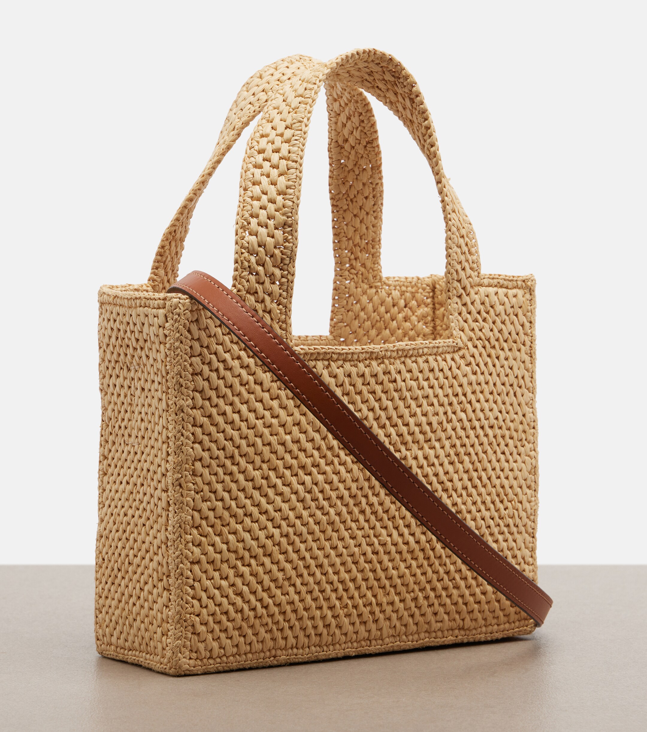 Loewe Paula's Ibiza embellished raffia top-handle bag