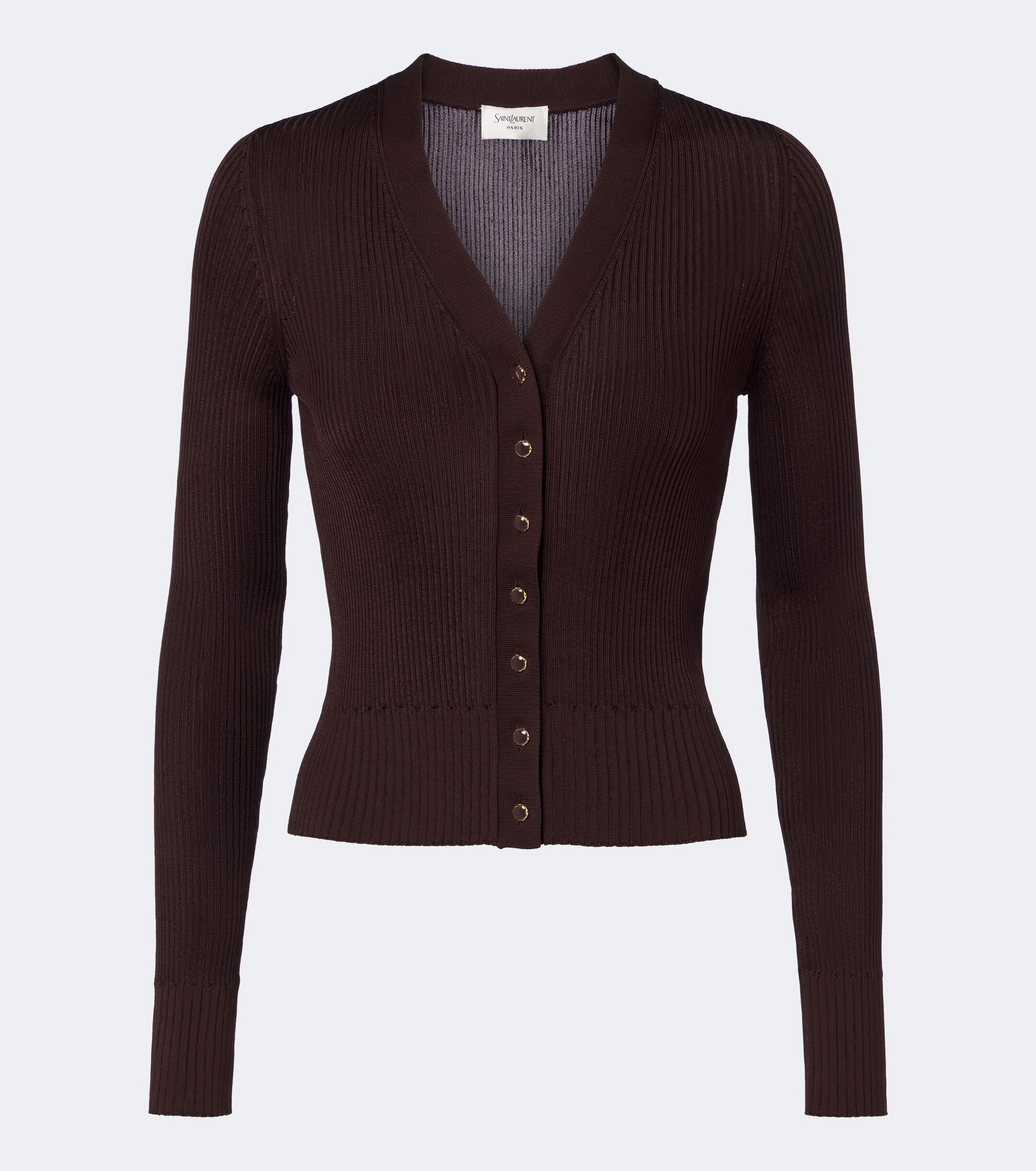 Saint Laurent Saint Laurent Ribbed-knit cardigan