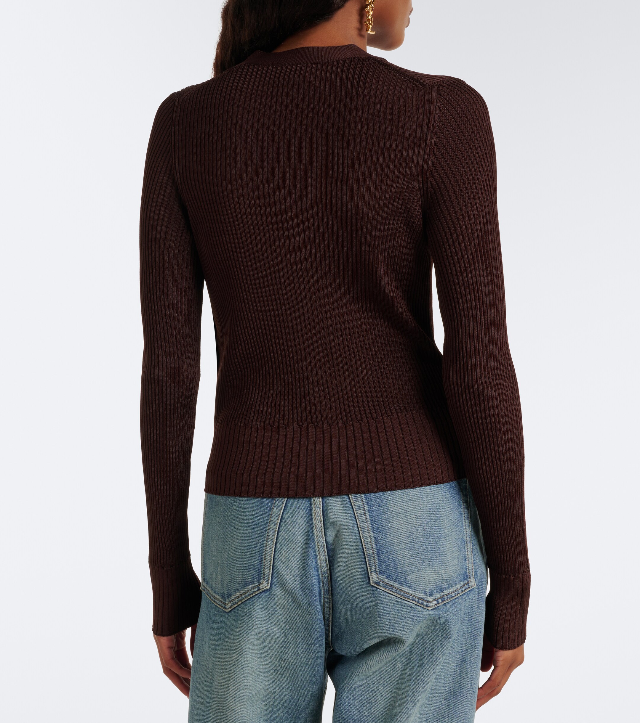 Saint Laurent Saint Laurent Ribbed-knit cardigan