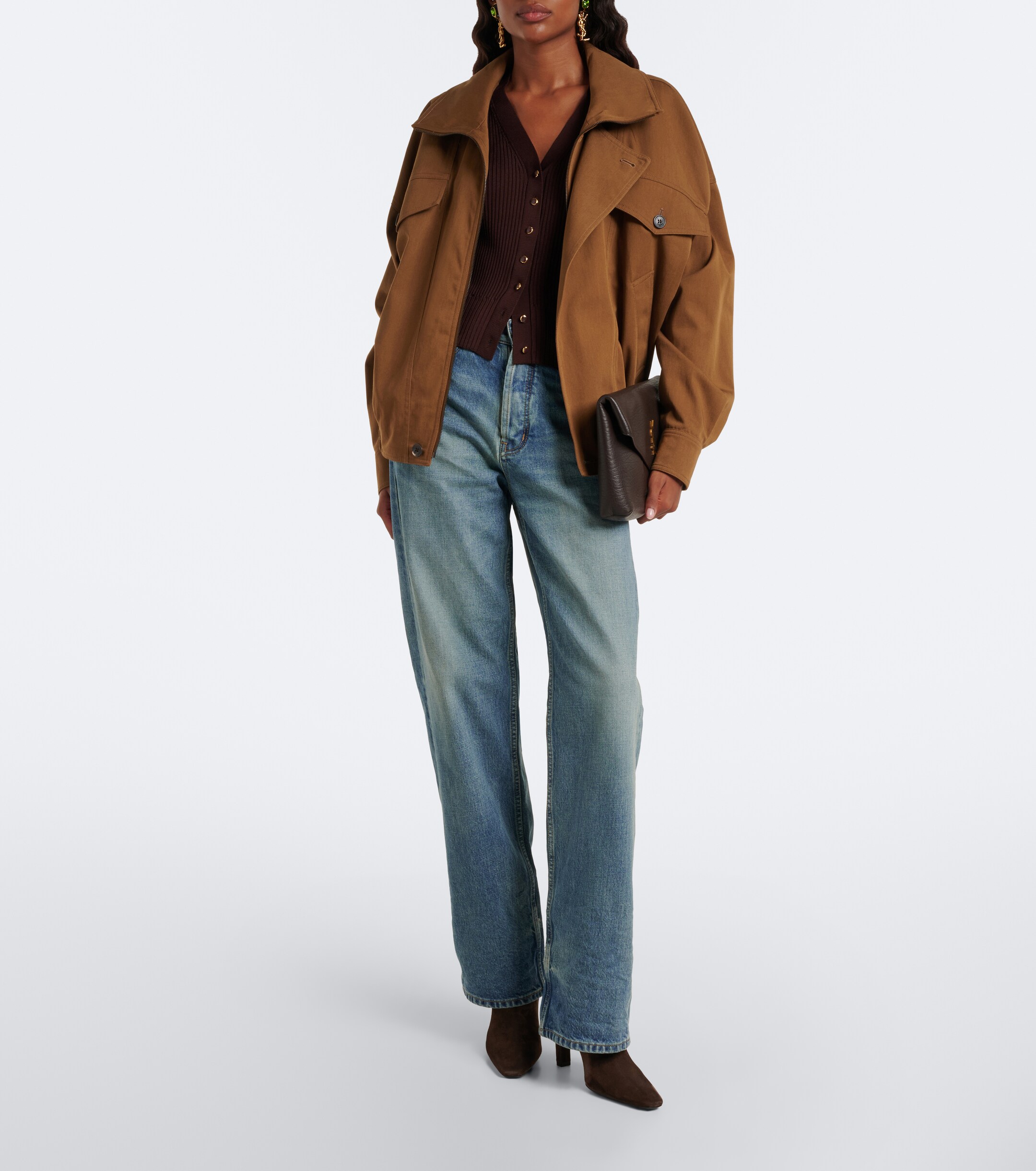 Saint Laurent Saint Laurent Ribbed-knit cardigan