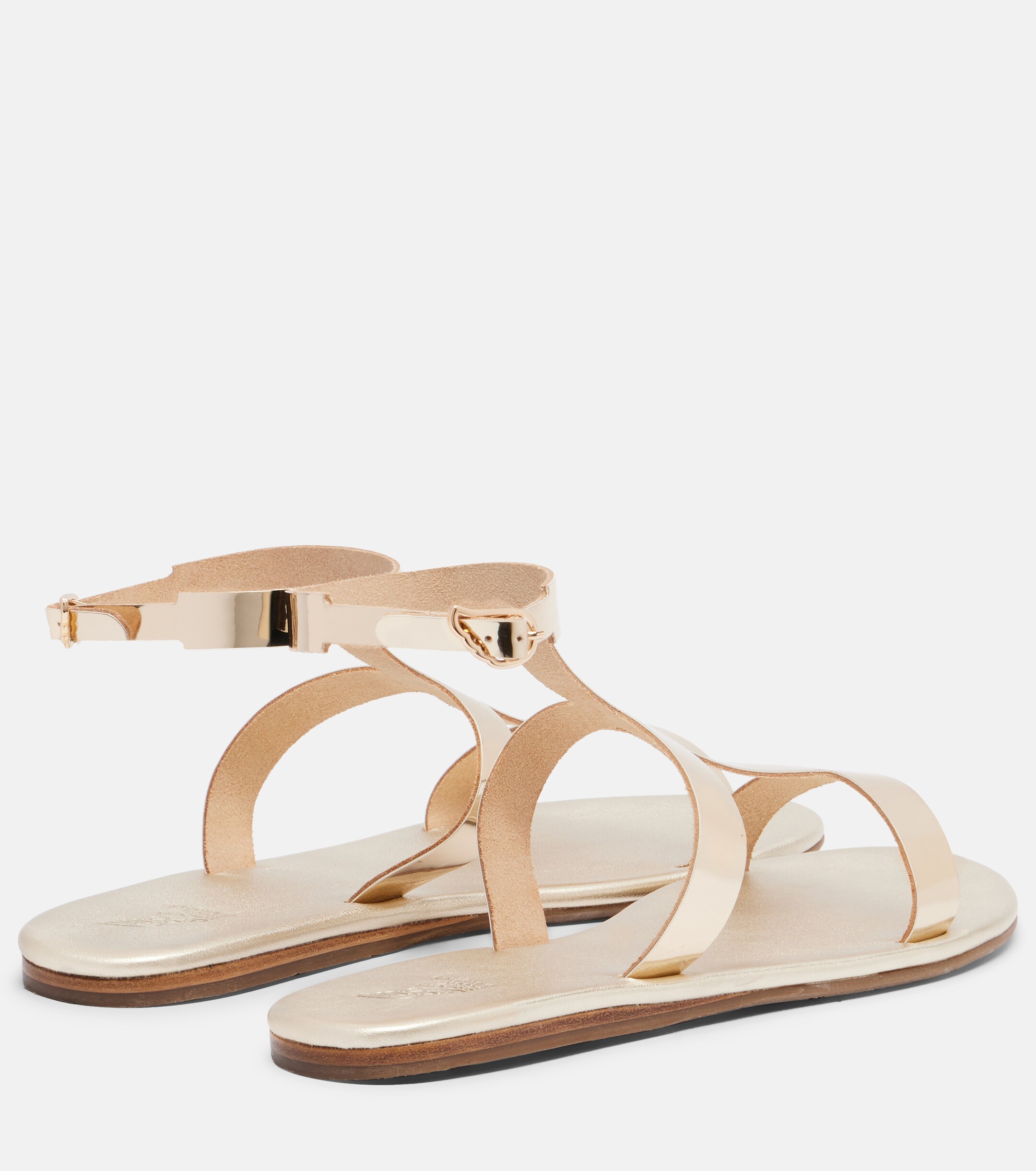 Ancient Greek Sandals Ancient Greek Sandals Fedra metallic leather gladiator sandals