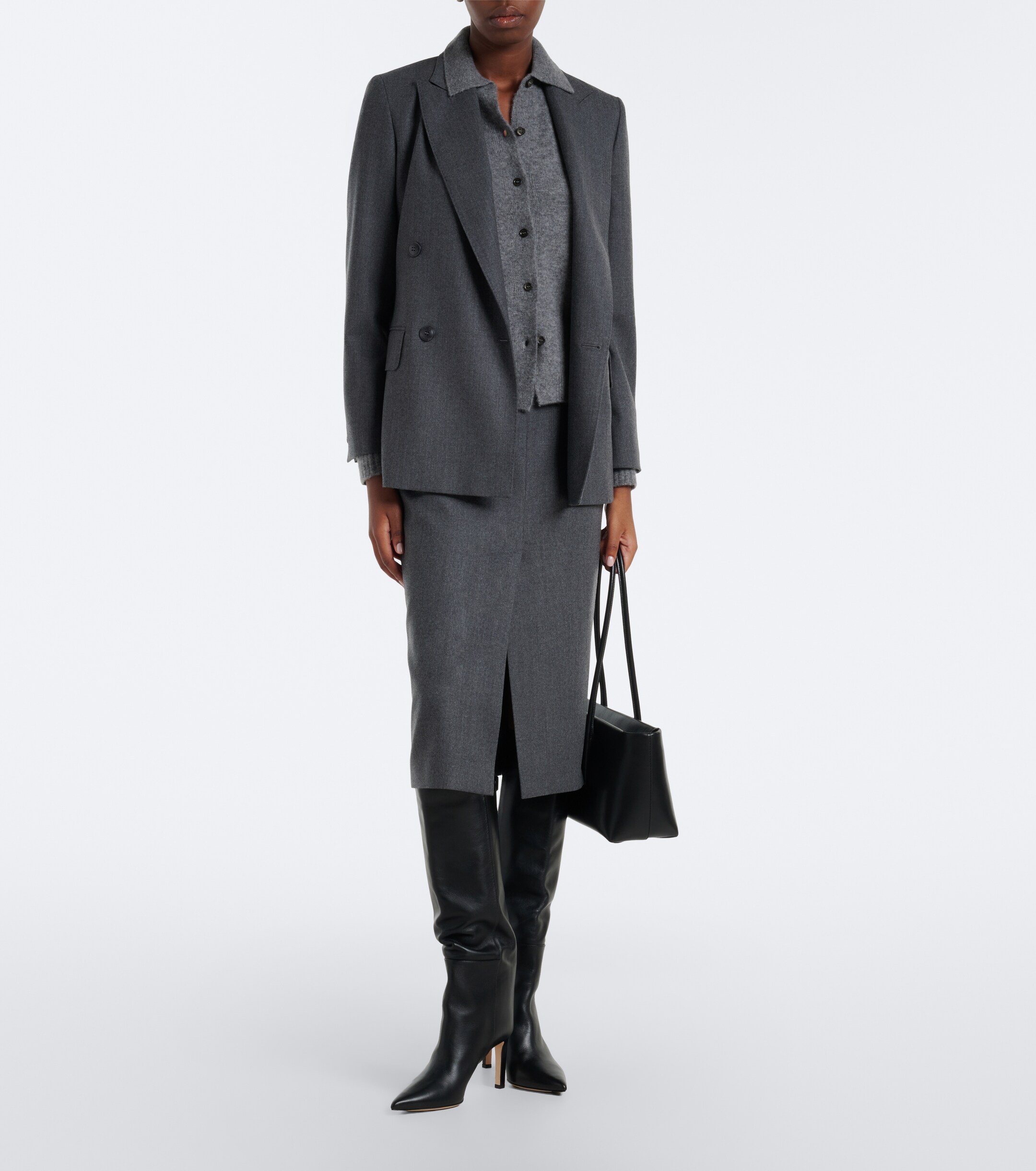 Max Mara Max Mara Wool-blend pencil skirt