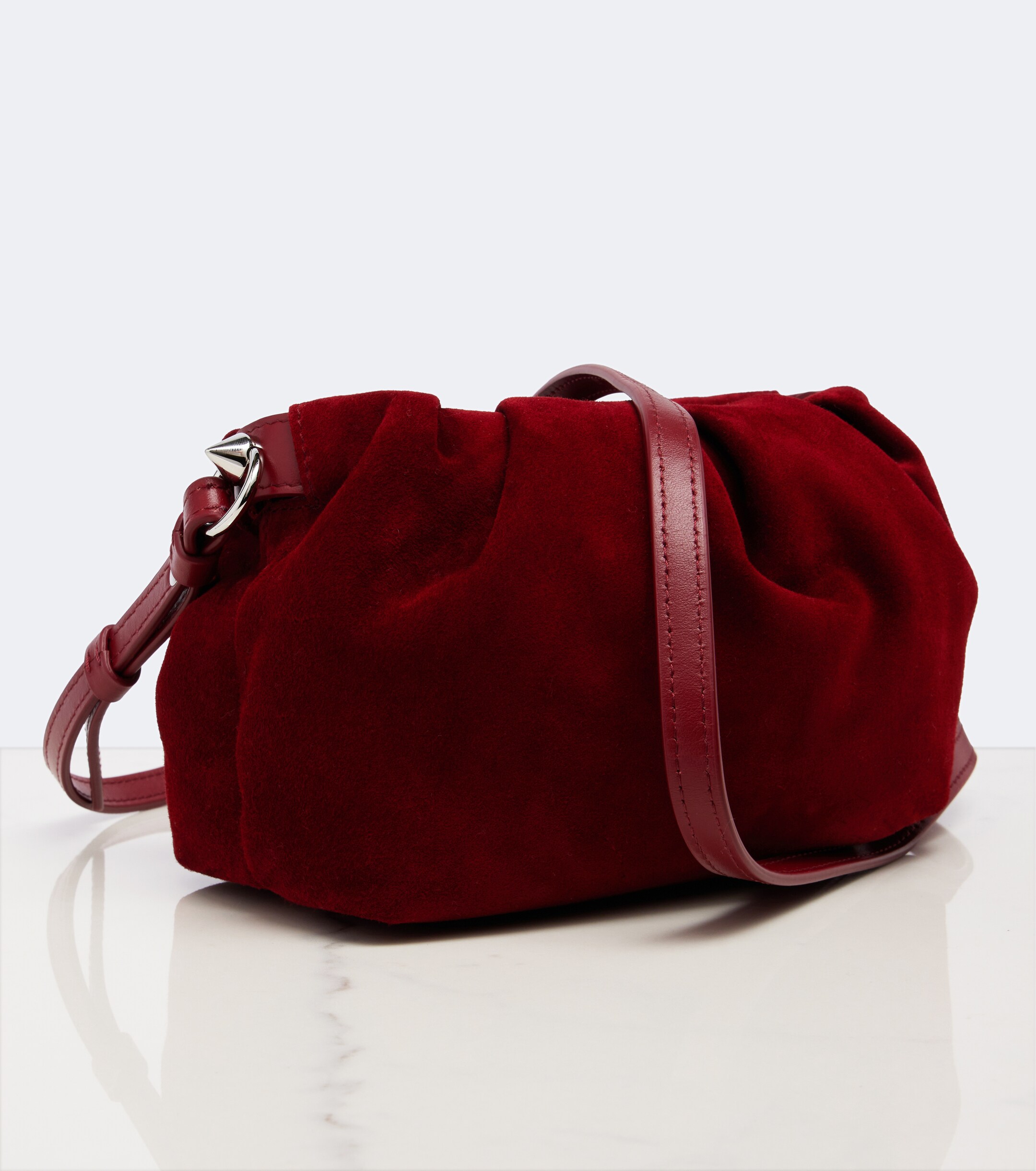 CHRISTIAN LOUBOUTIN Eva Mini suede crossbody bag