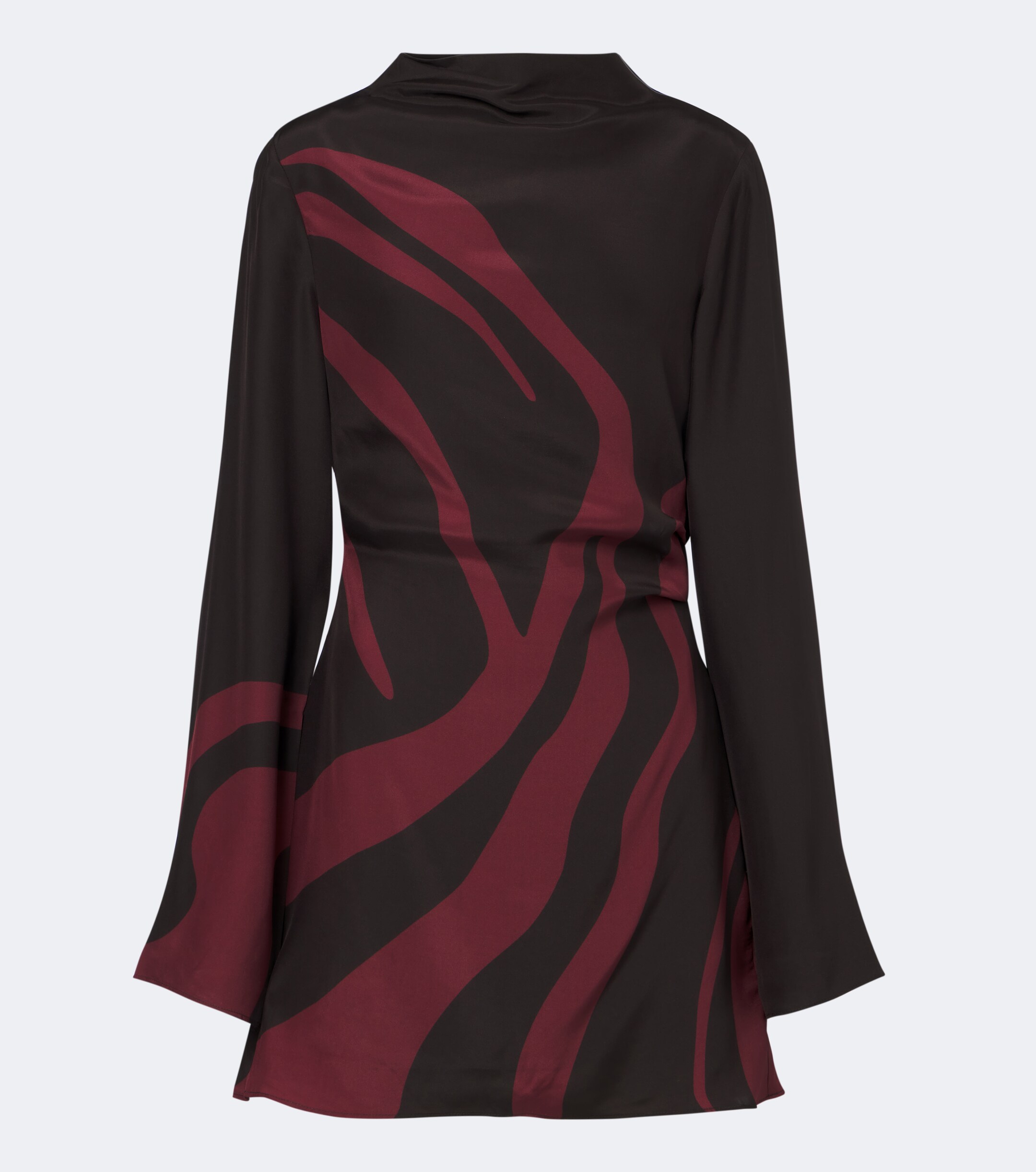 SIR. SIR Printed silk satin minidress
