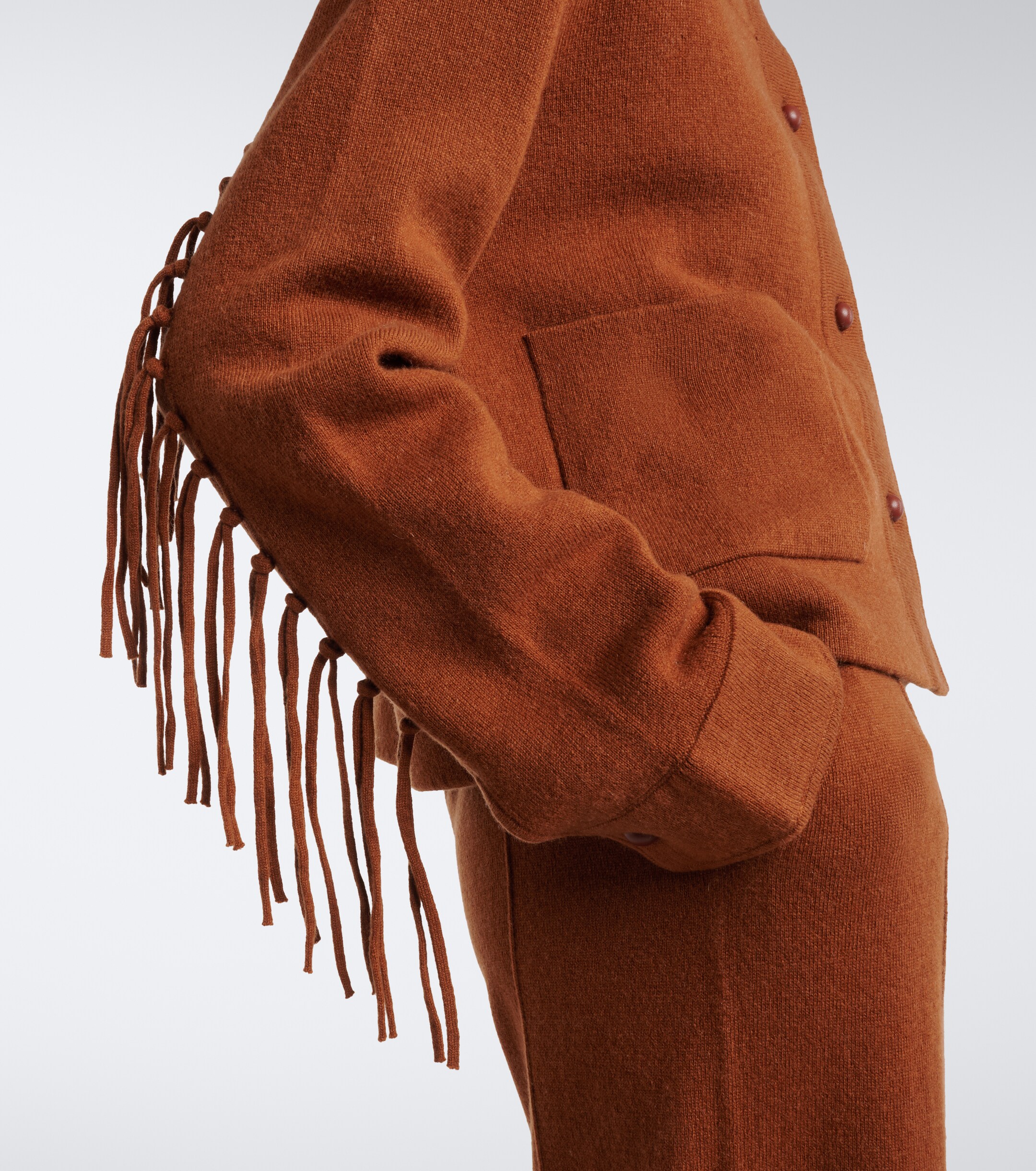 Jardin des Orangers Jardin des Orangers Fringed wool and cashmere jacket