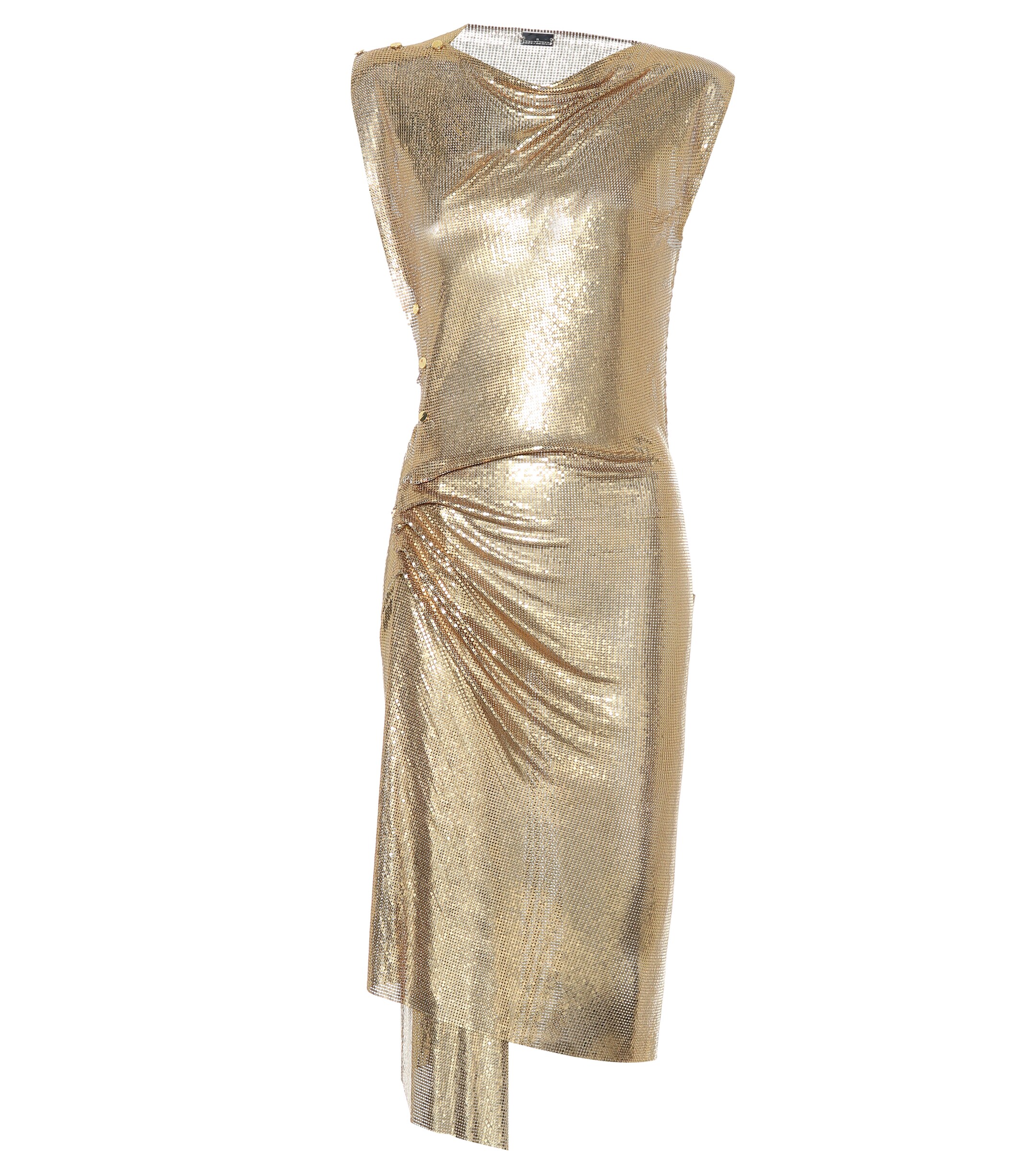 Rabanne Draped mesh dress