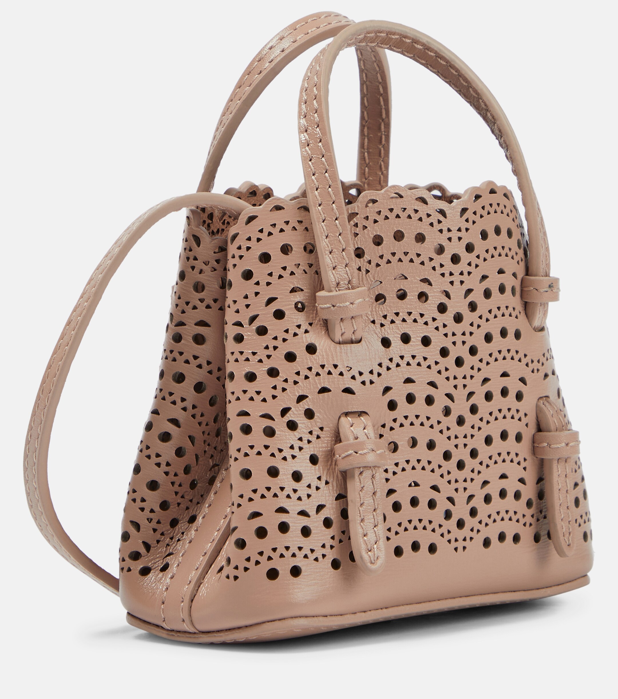 Alaïa Le Mina Mini leather crossbody bag