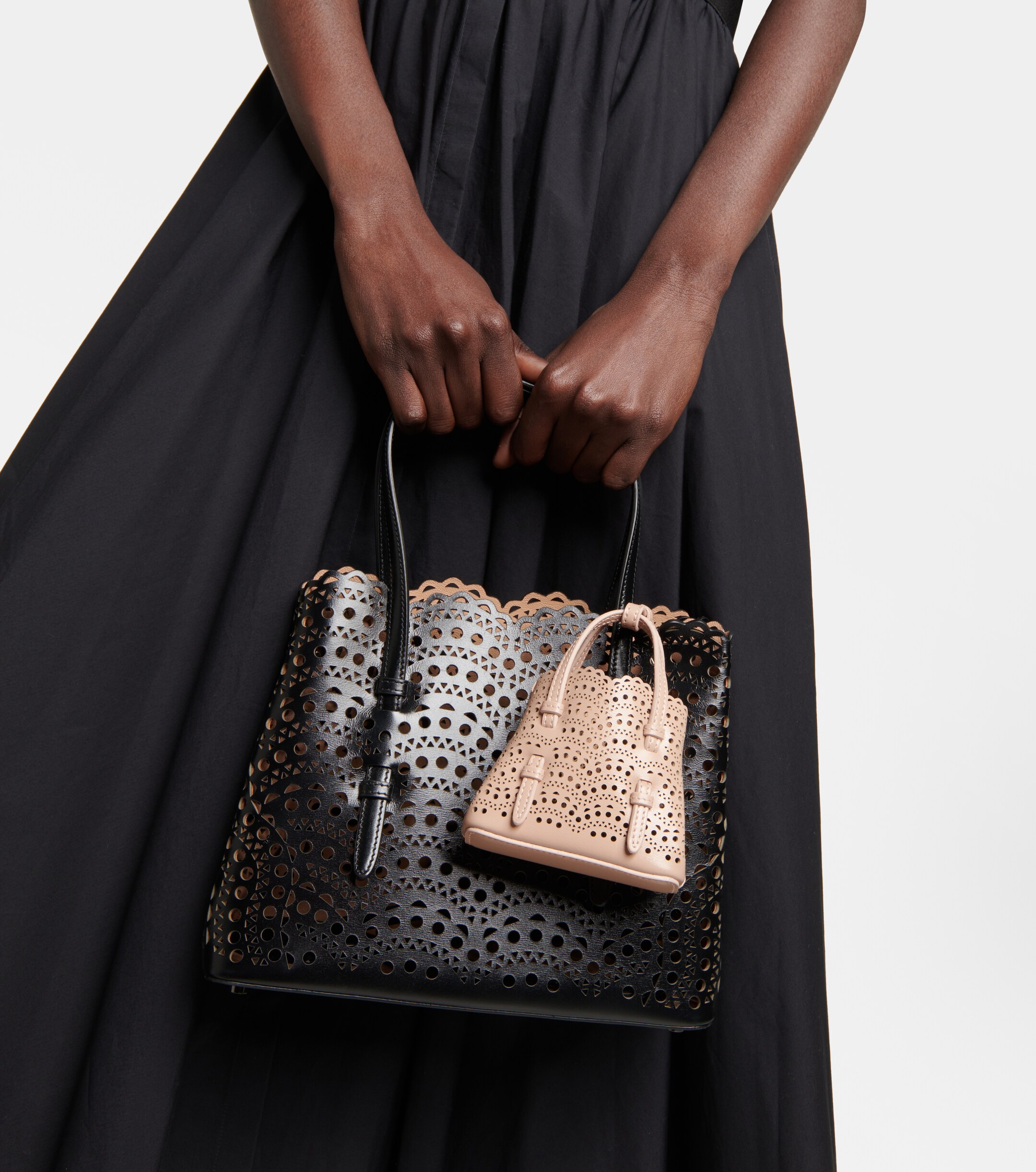 Alaïa Le Mina Mini leather crossbody bag